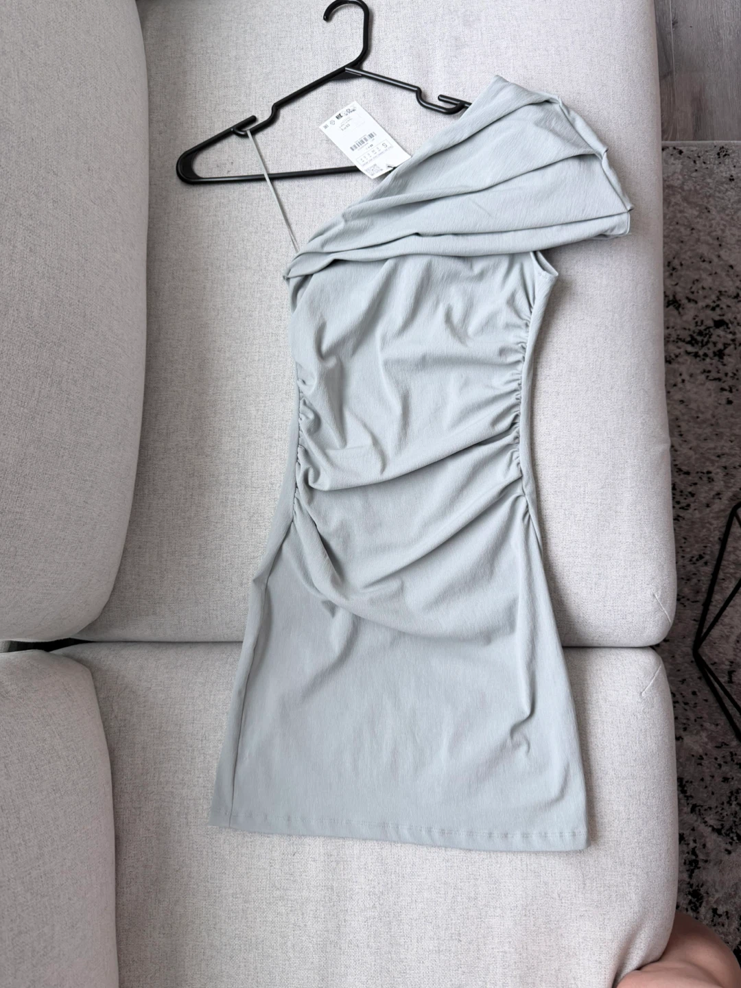 Brand New Zara Mini Dress - Size S- Sage Green - photo 2