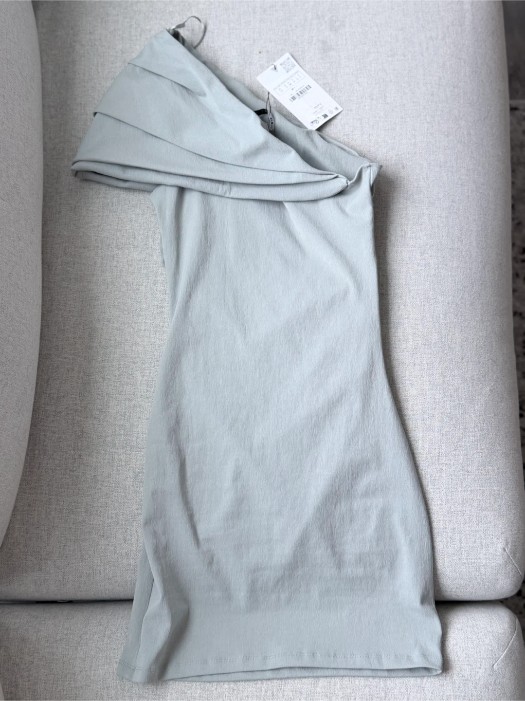 Brand New Zara Mini Dress - Size S- Sage Green