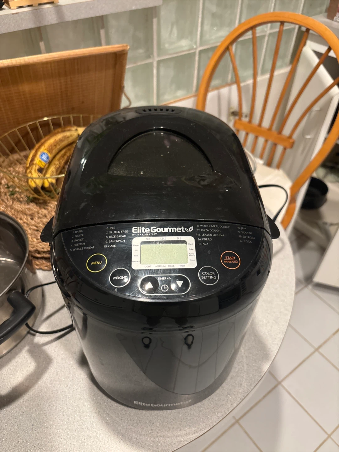 Elite Gourmet Bread Maker Machine