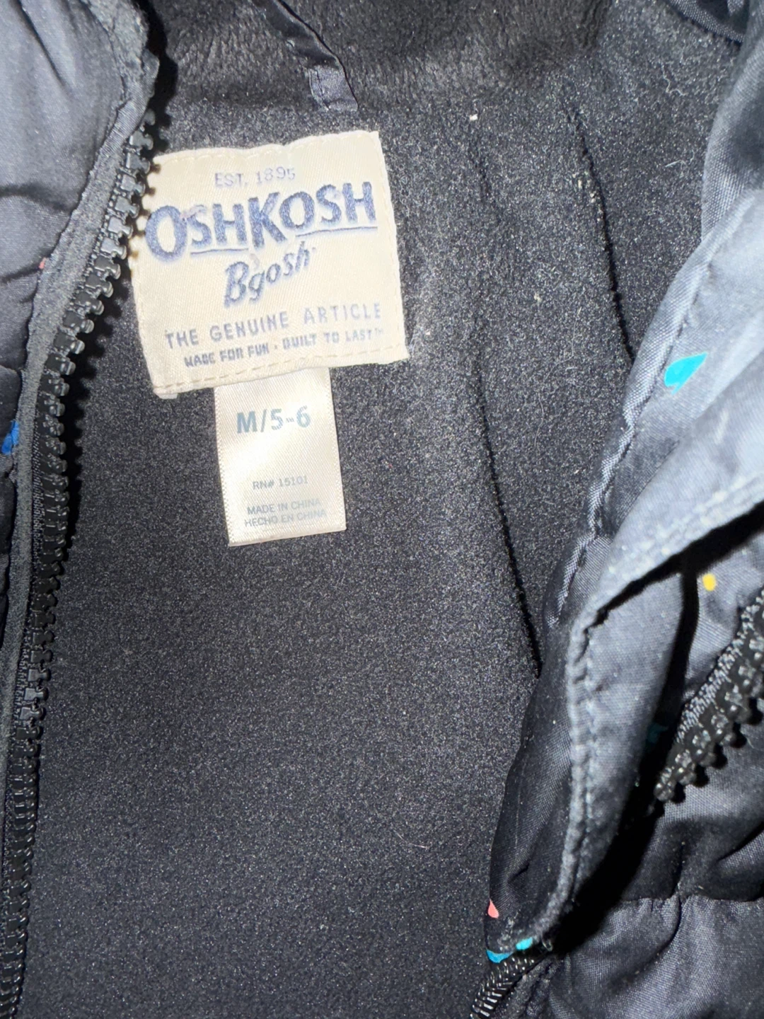 OshKosh B'gosh Puffer Jacket - Size M/5-6 - photo 2