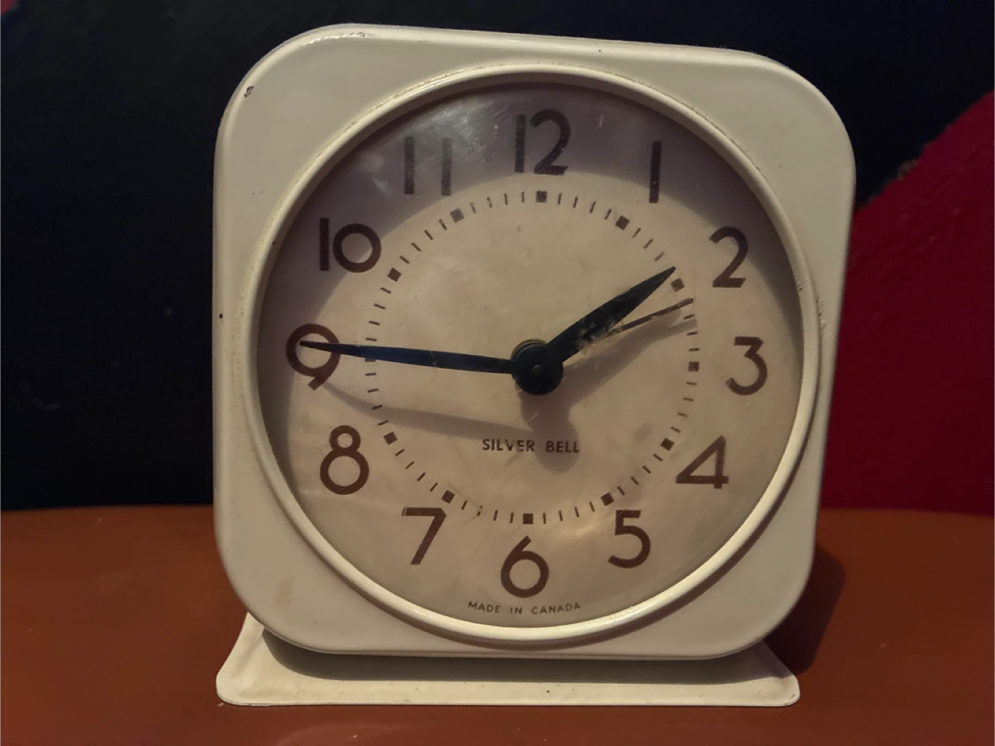 Vintage Silver Bell Alarm Clock - Made in Canada