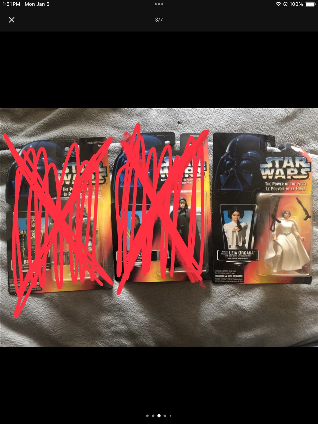 Star Wars figures on card - photo 3