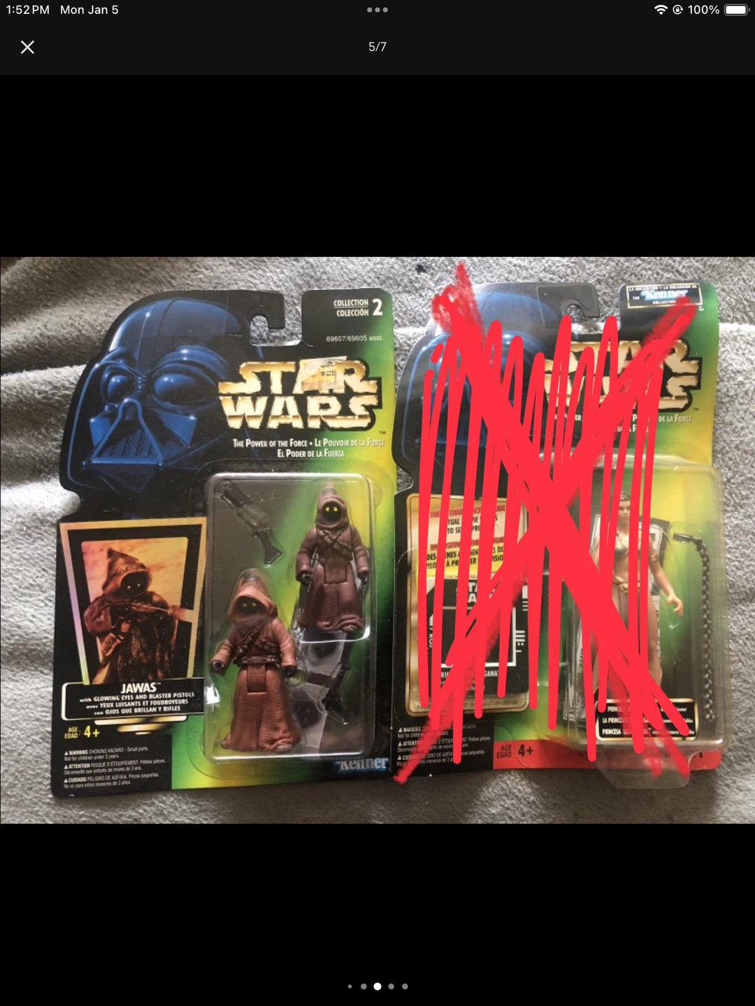 Star Wars figures on card - photo 5