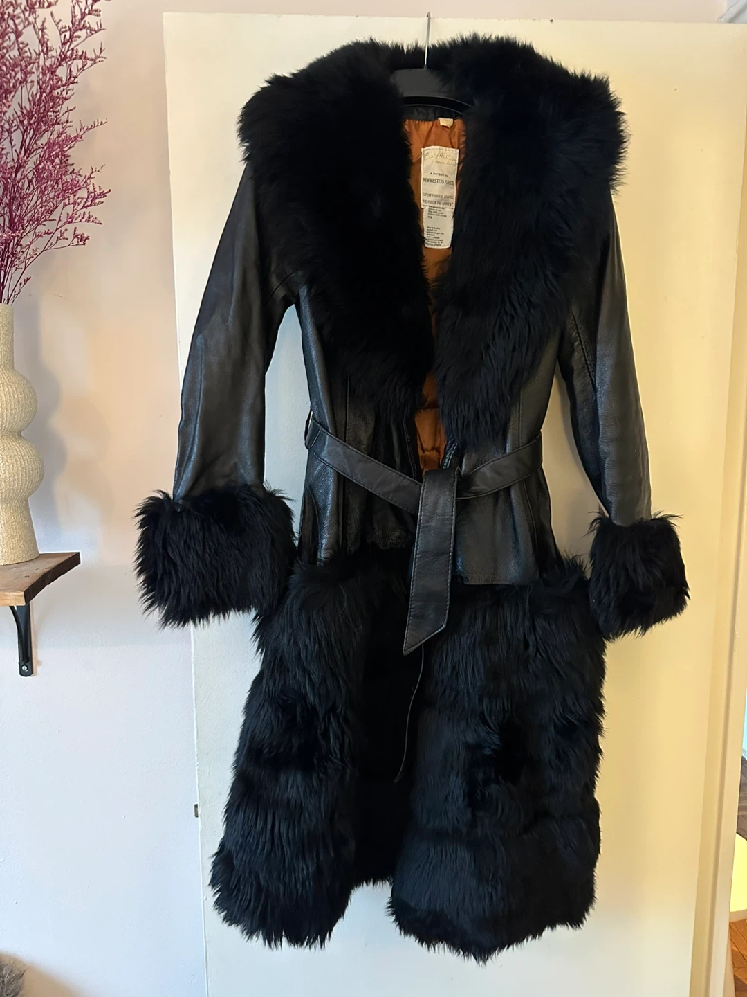 Lady Western Fur Coat size small