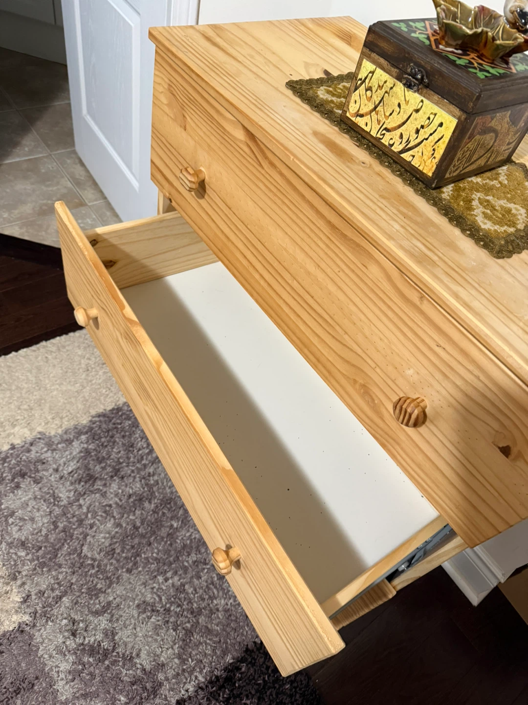 MOVING SALE - Ikea Trava Wooden 3-Drawer Dresser - photo 2