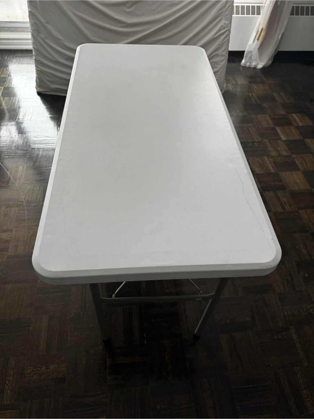 White Folding Table