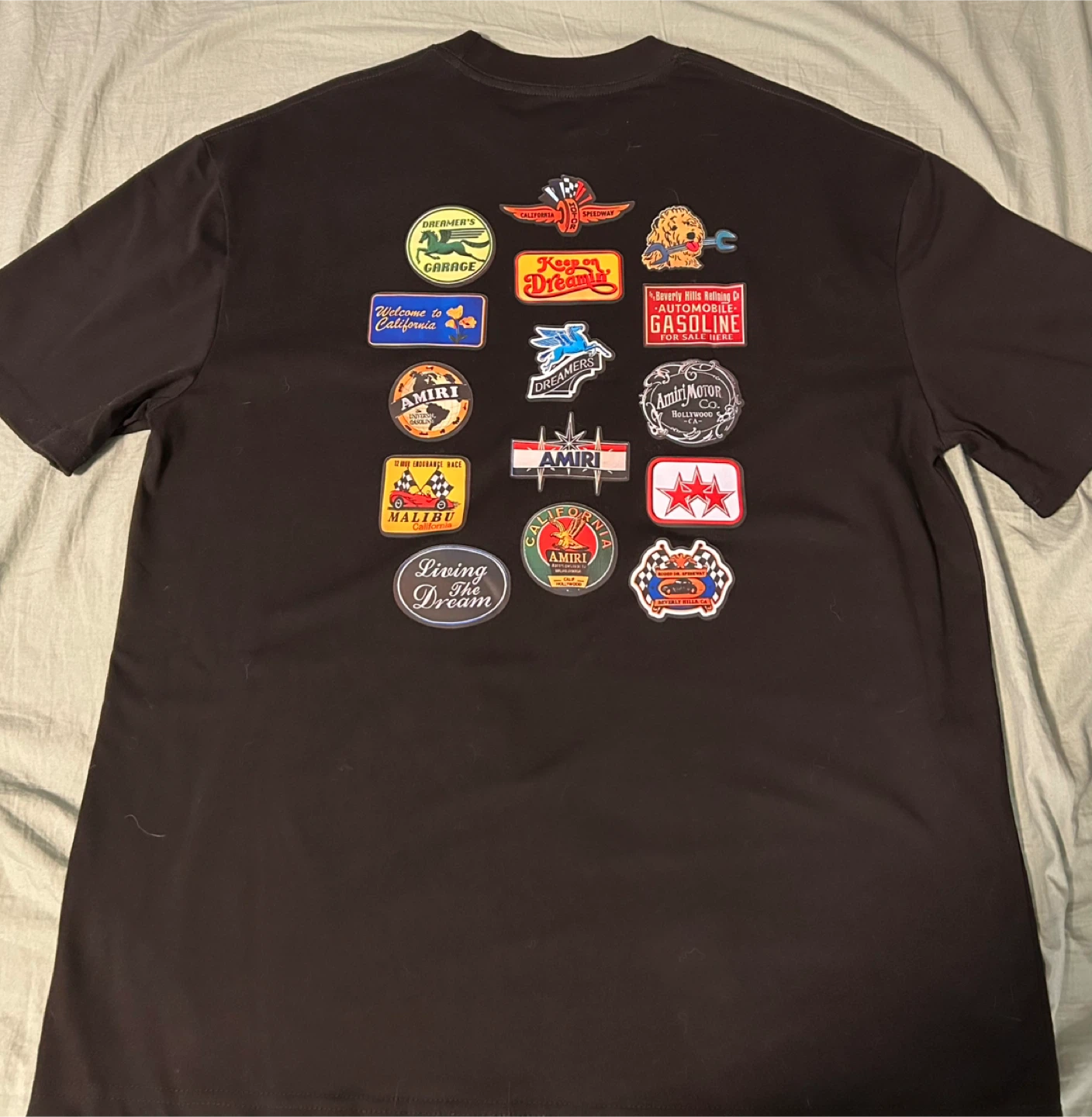 AMIRI Black Graphic T-Shirt - photo 2