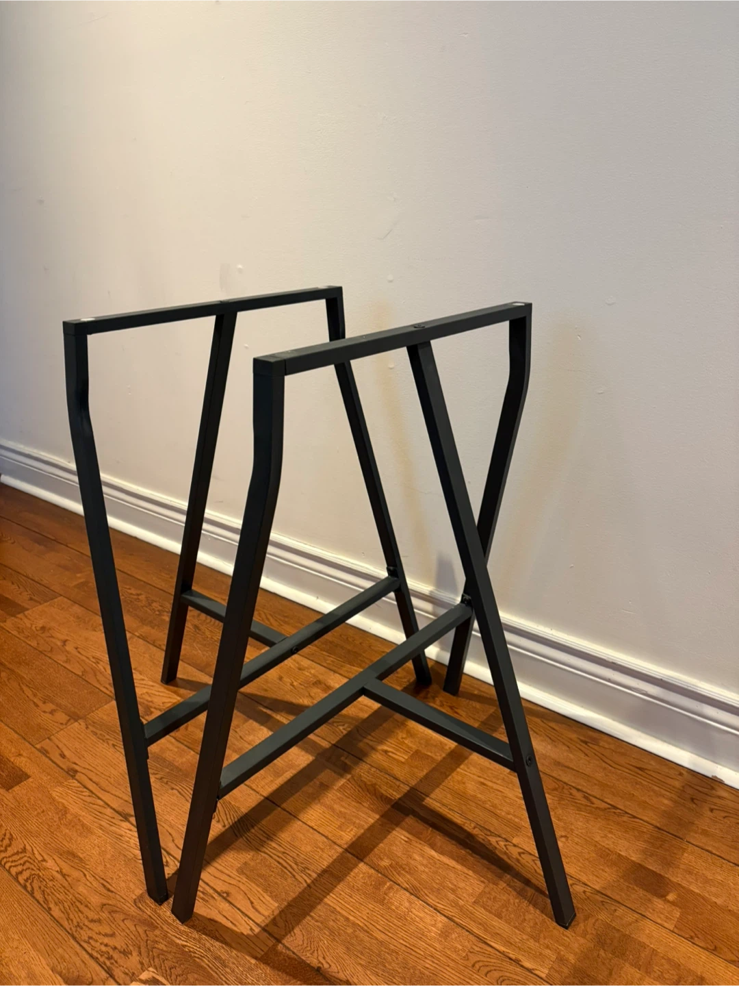 Ikea Lerberg Black Metal Table Legs - Set of 2 - photo 3