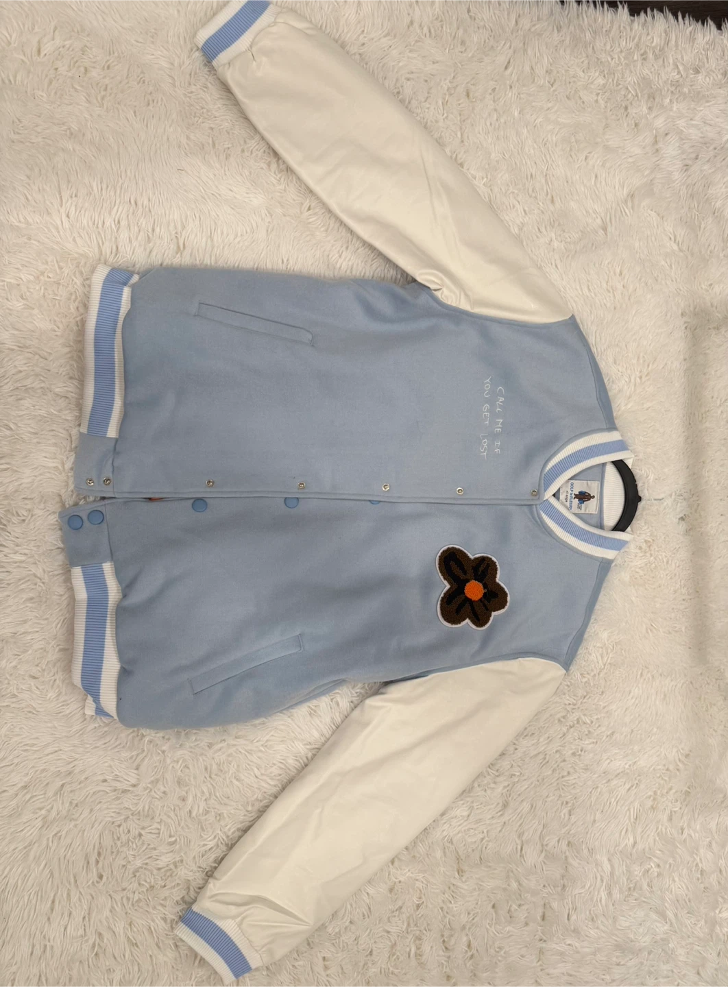 Golf le Fleur Varsity Jacket, Blue & White - photo 2