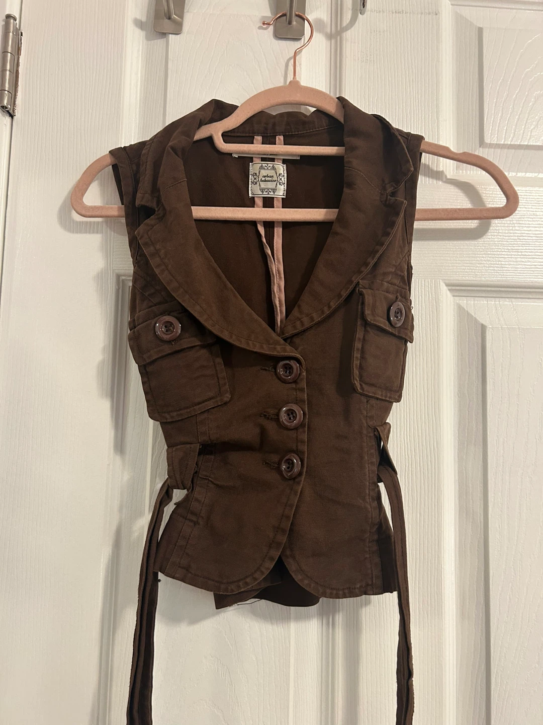 Vintage Khakis Brown Vest - Size Small - photo 2