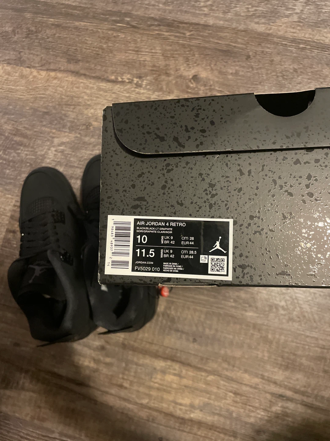 Nike Air Jordan 4 Retro Black Cat Size 10 - photo 5