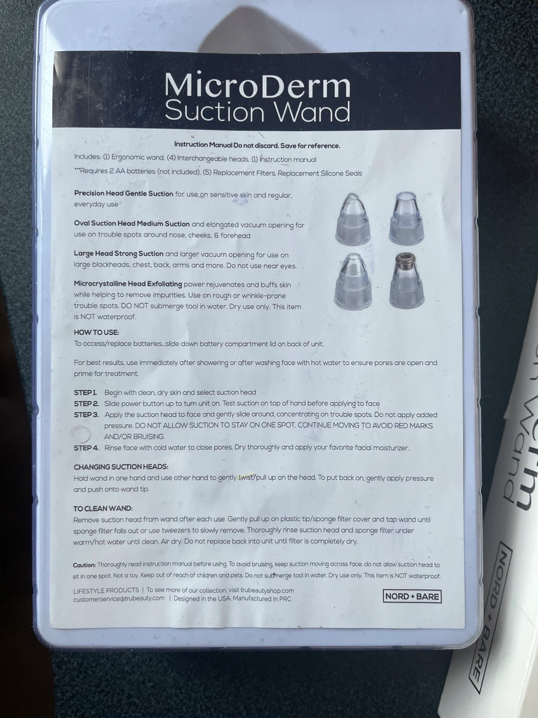 Nord + Bare MicroDerm Suction Wand - photo 2