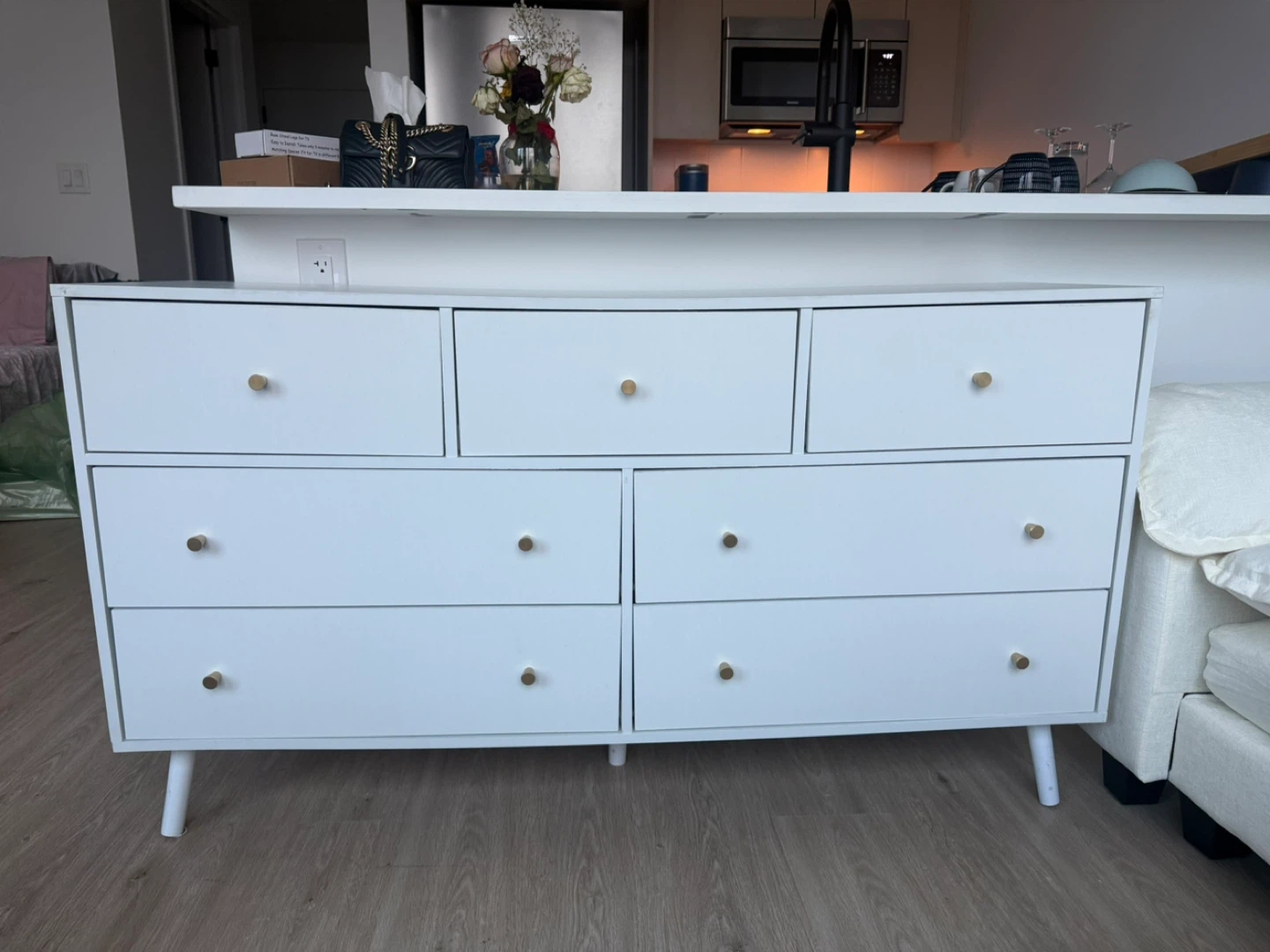 White 7-Drawer Dresser - photo 2