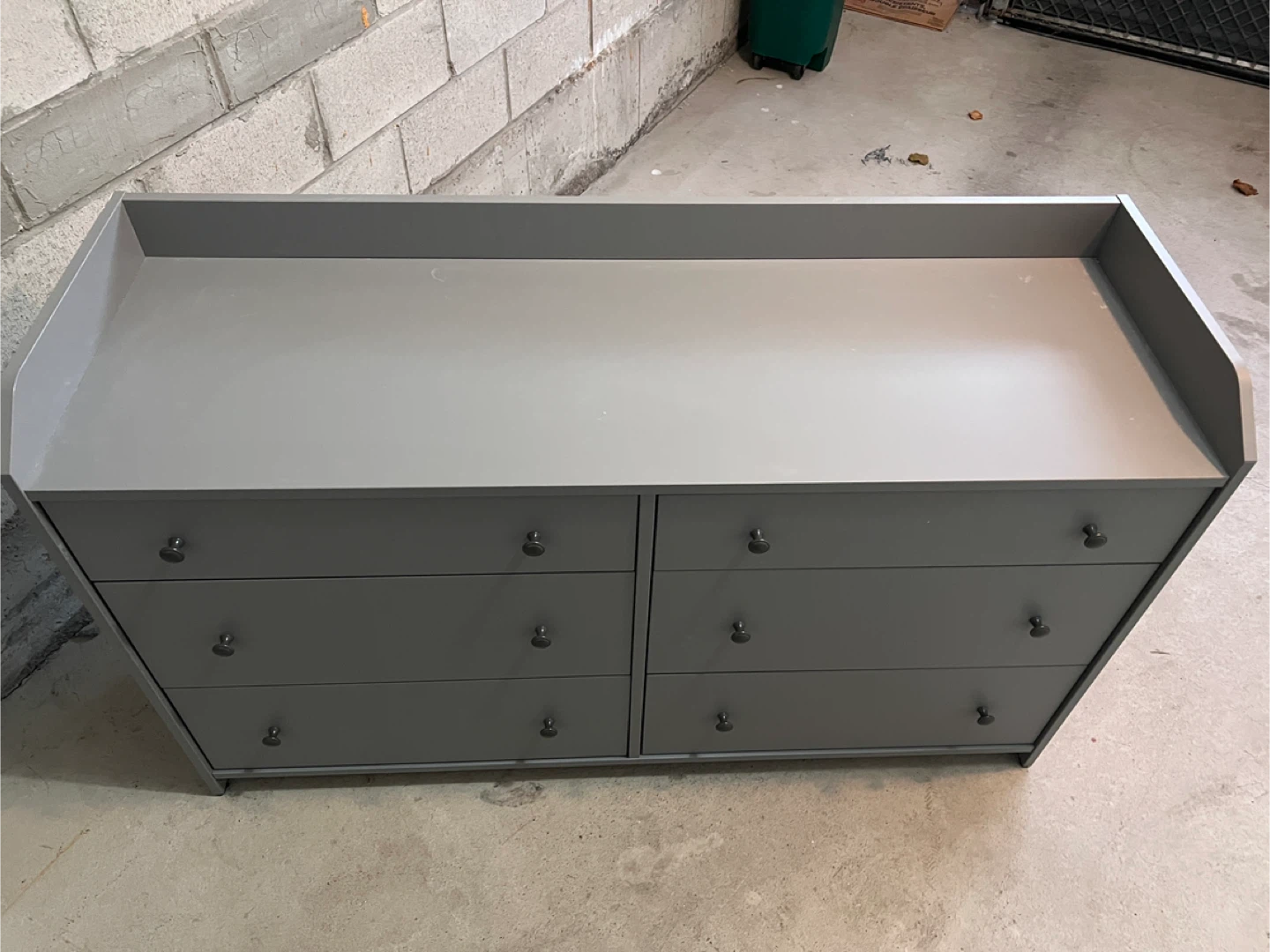 Double Long Storage Drawer Grey 6-Drawer 54.5”x 18” x 33” - photo 5