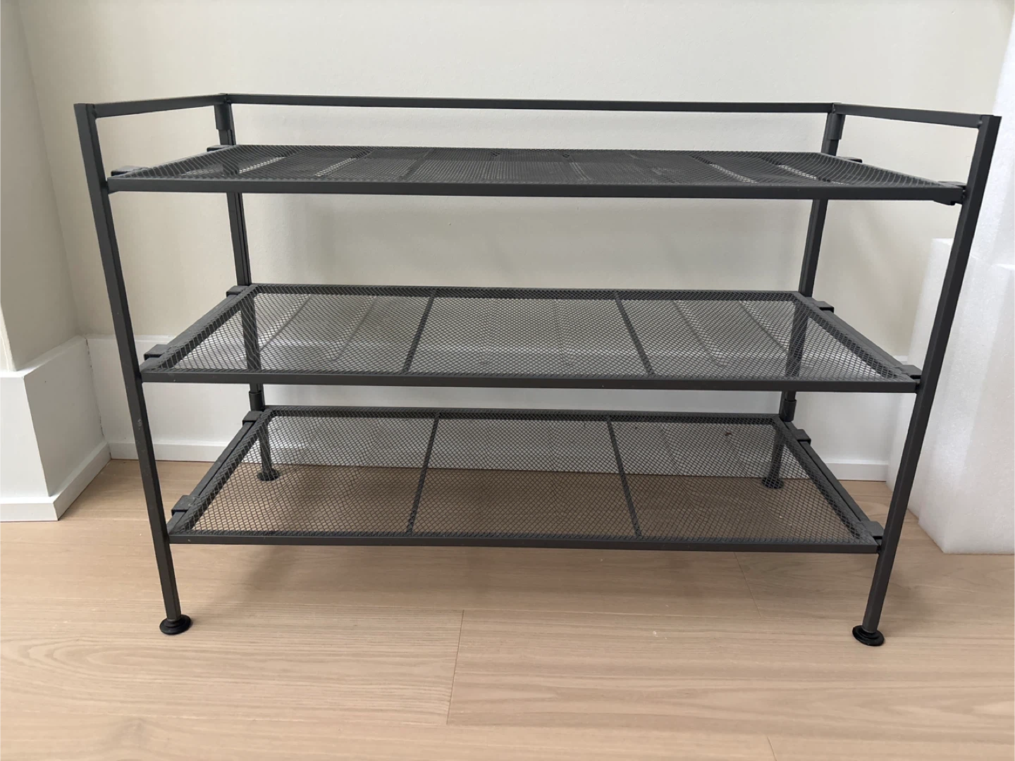 Metal Mesh 3-Tier Shelf