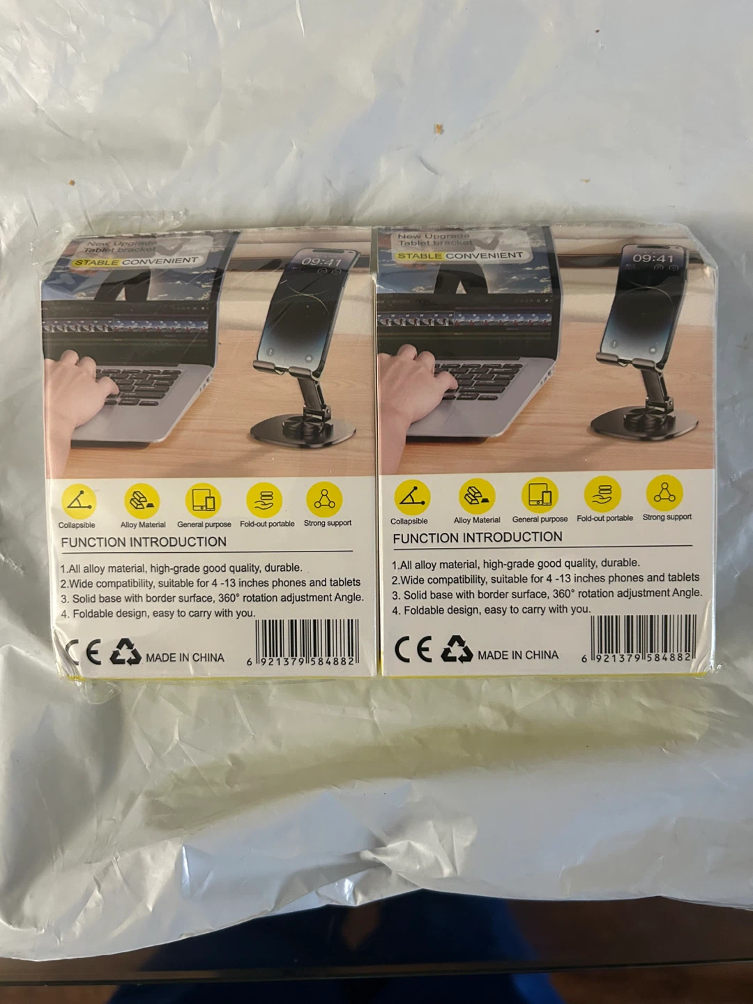 2pcs Folding Phone Stand, All-Metal Phone & Tablet Stand - photo 3