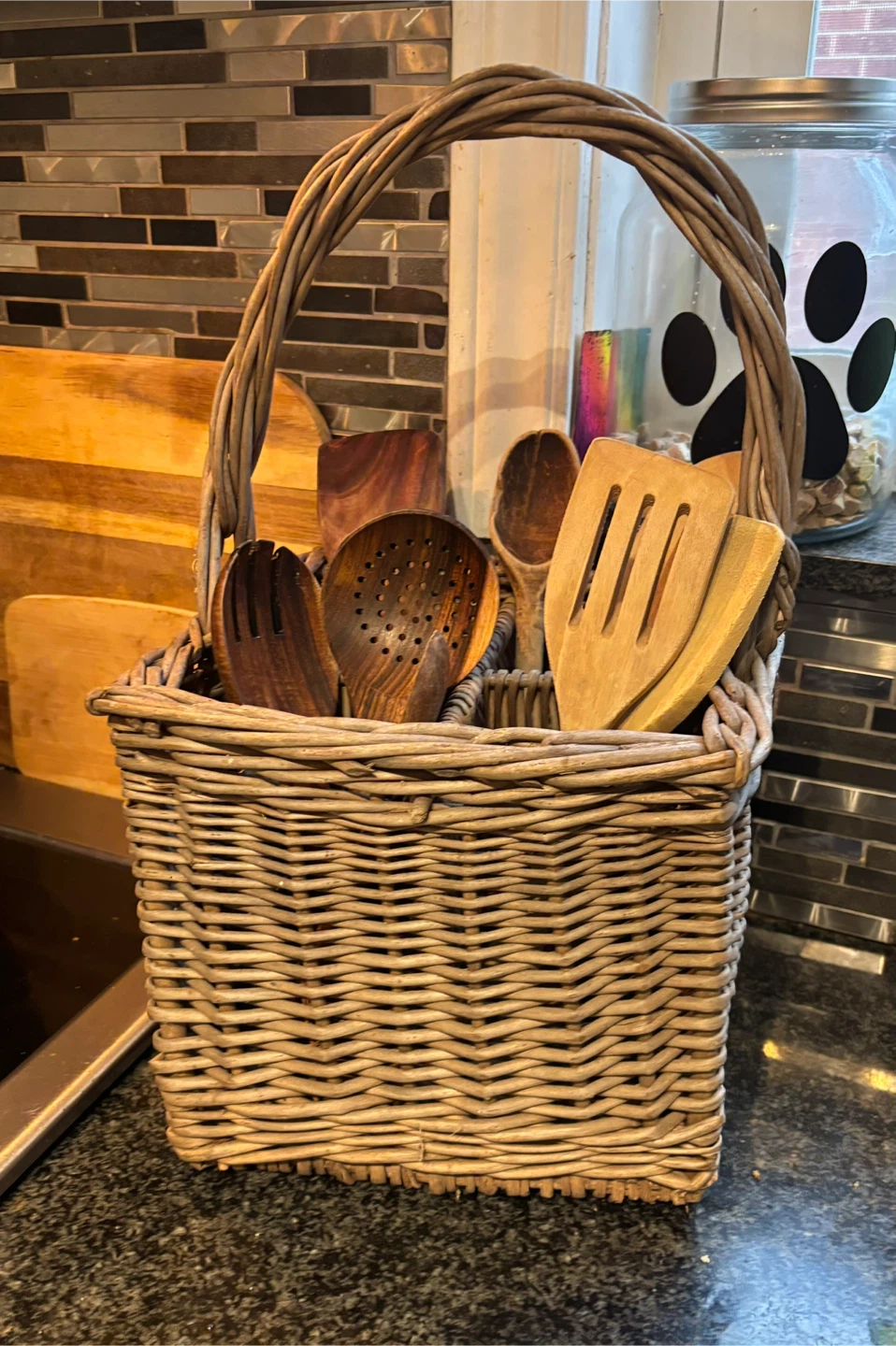 Vintage Wicker Bottle Basket - photo 3