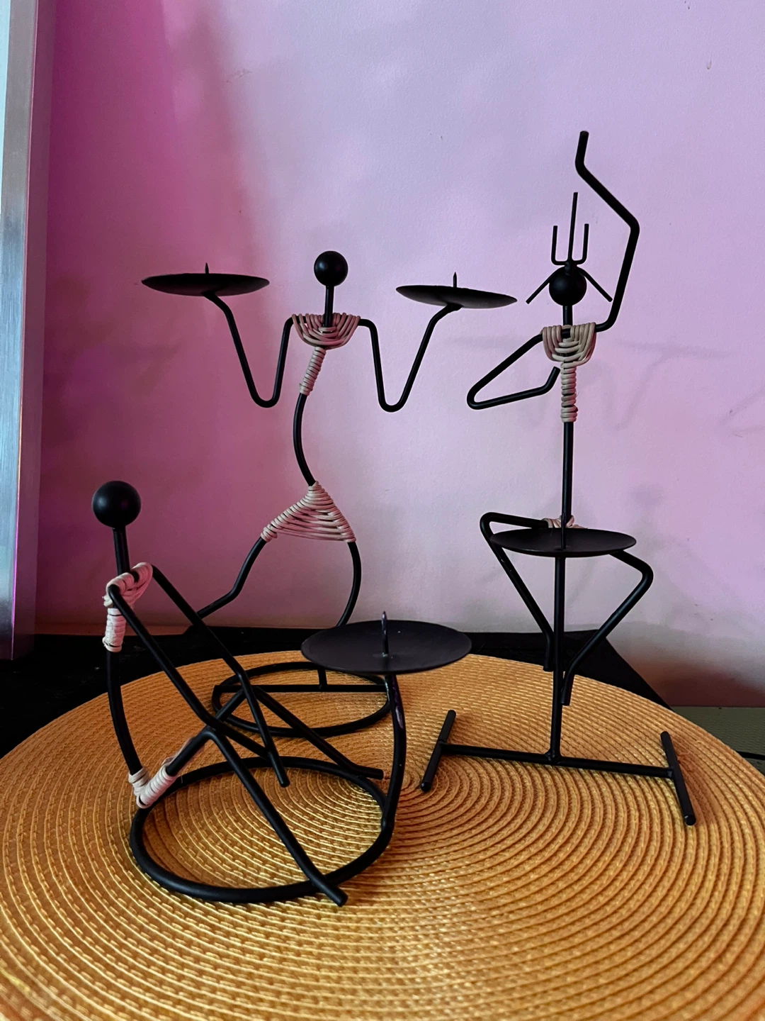 Metal Candle Holders - Set of 3
