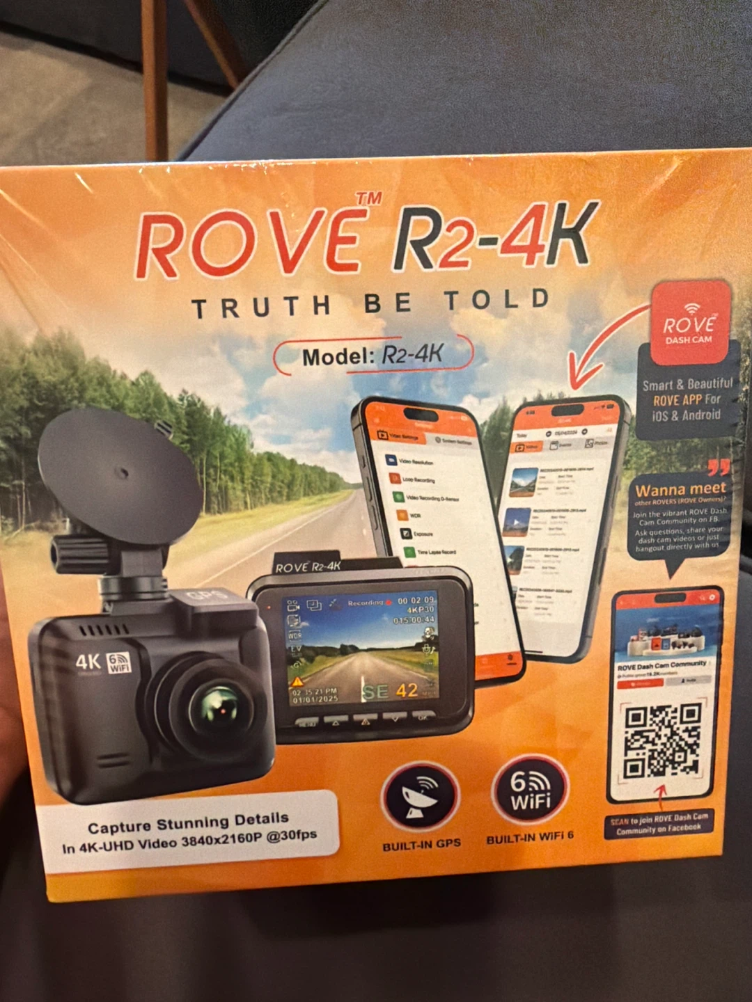 Brand new ROVE R2-4K Dash Cam