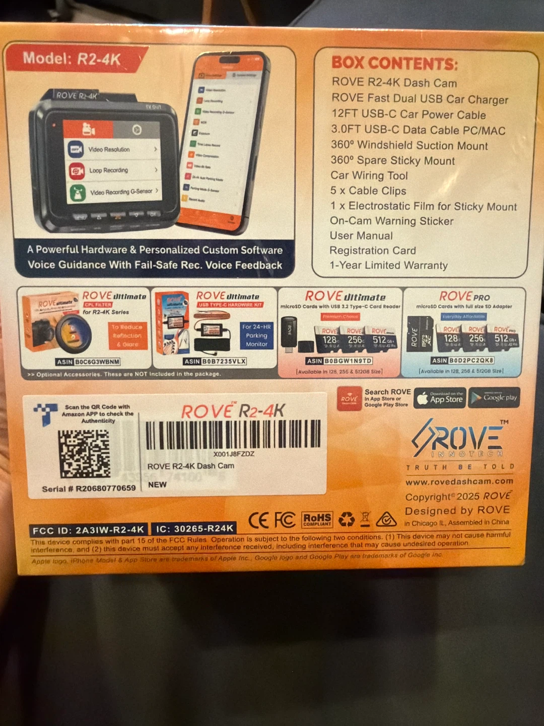 Brand new ROVE R2-4K Dash Cam - photo 2