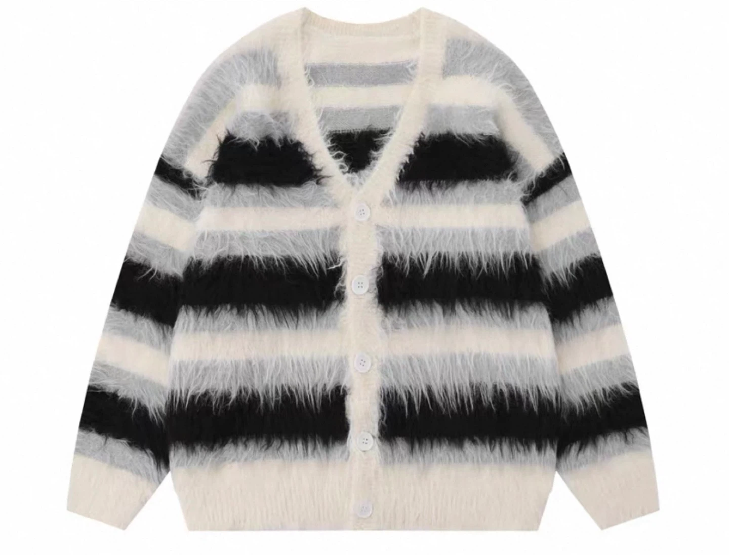 Striped Knit Cardigan