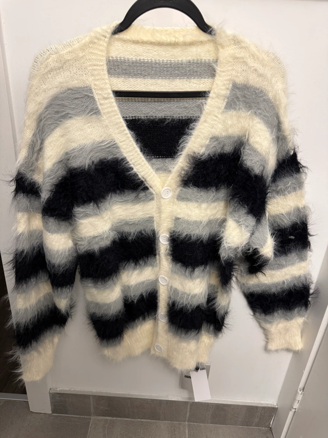 Striped Knit Cardigan - photo 3