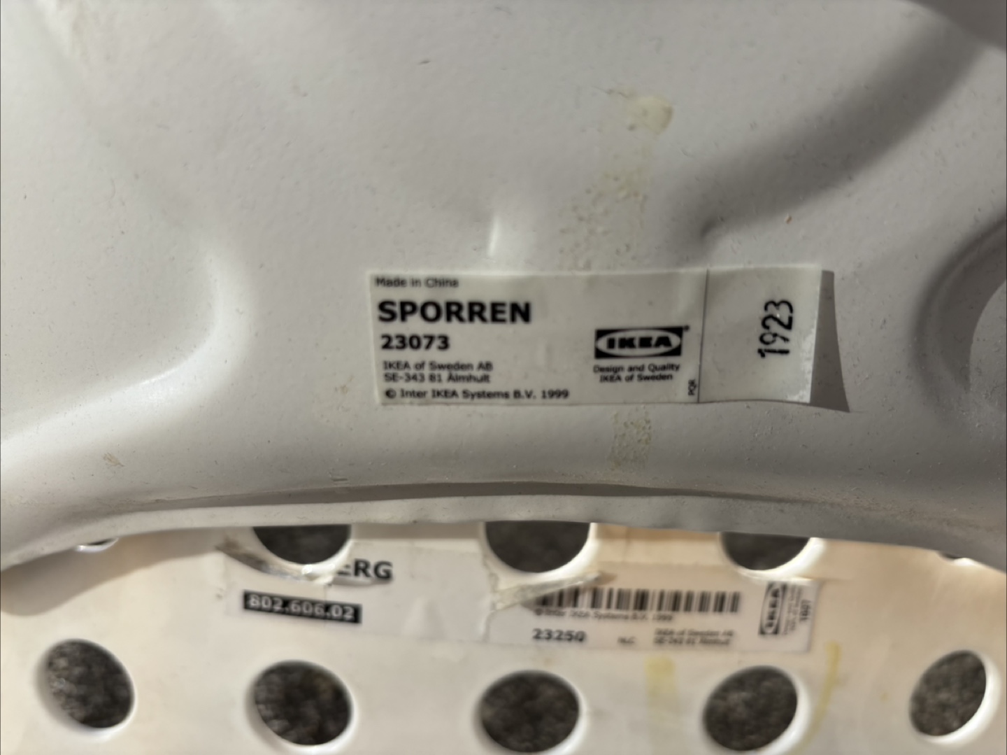 IKEA Sporren White Swivel Chair - photo 3