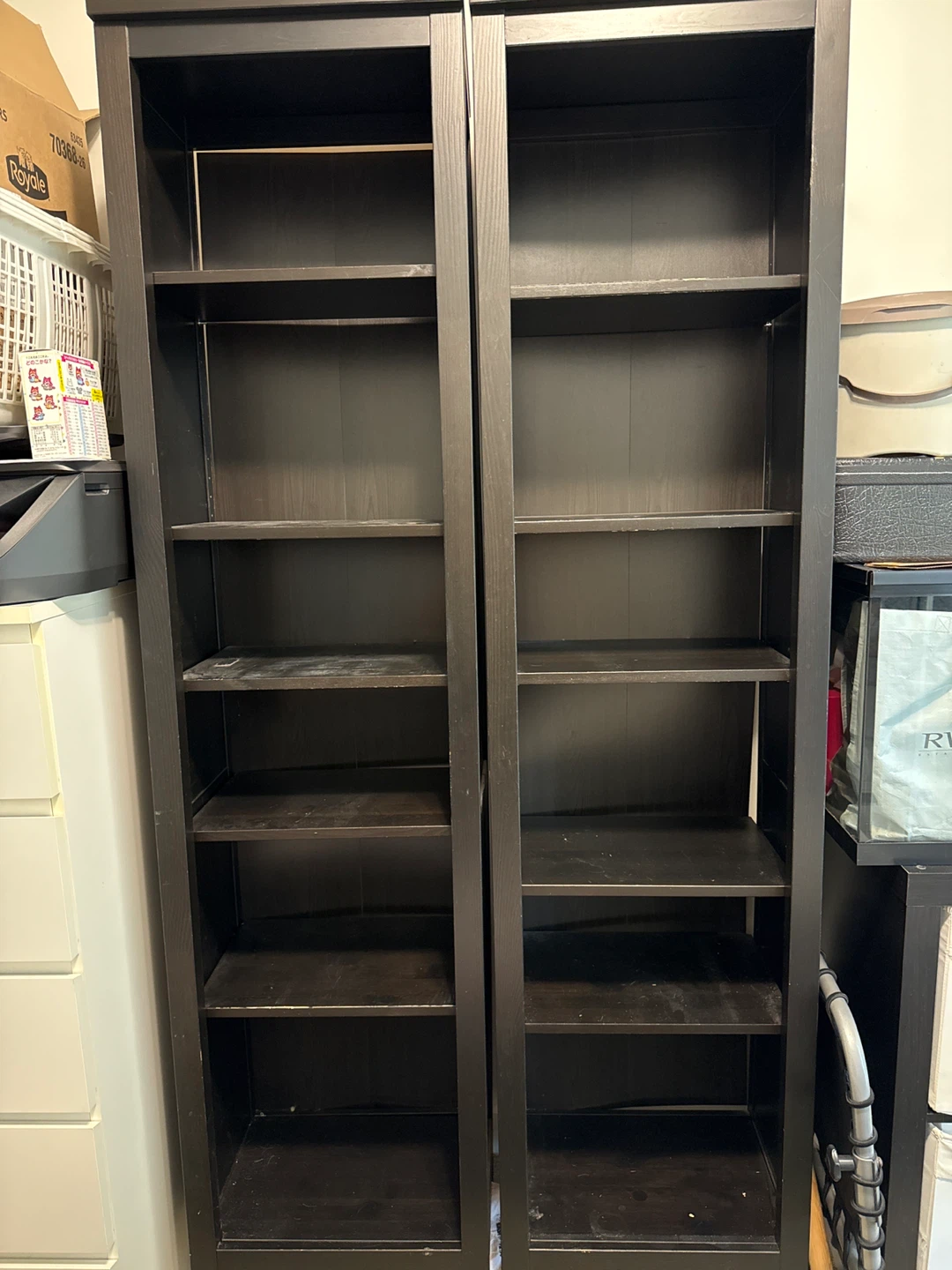 Ikea Bookcases - Dark Brown