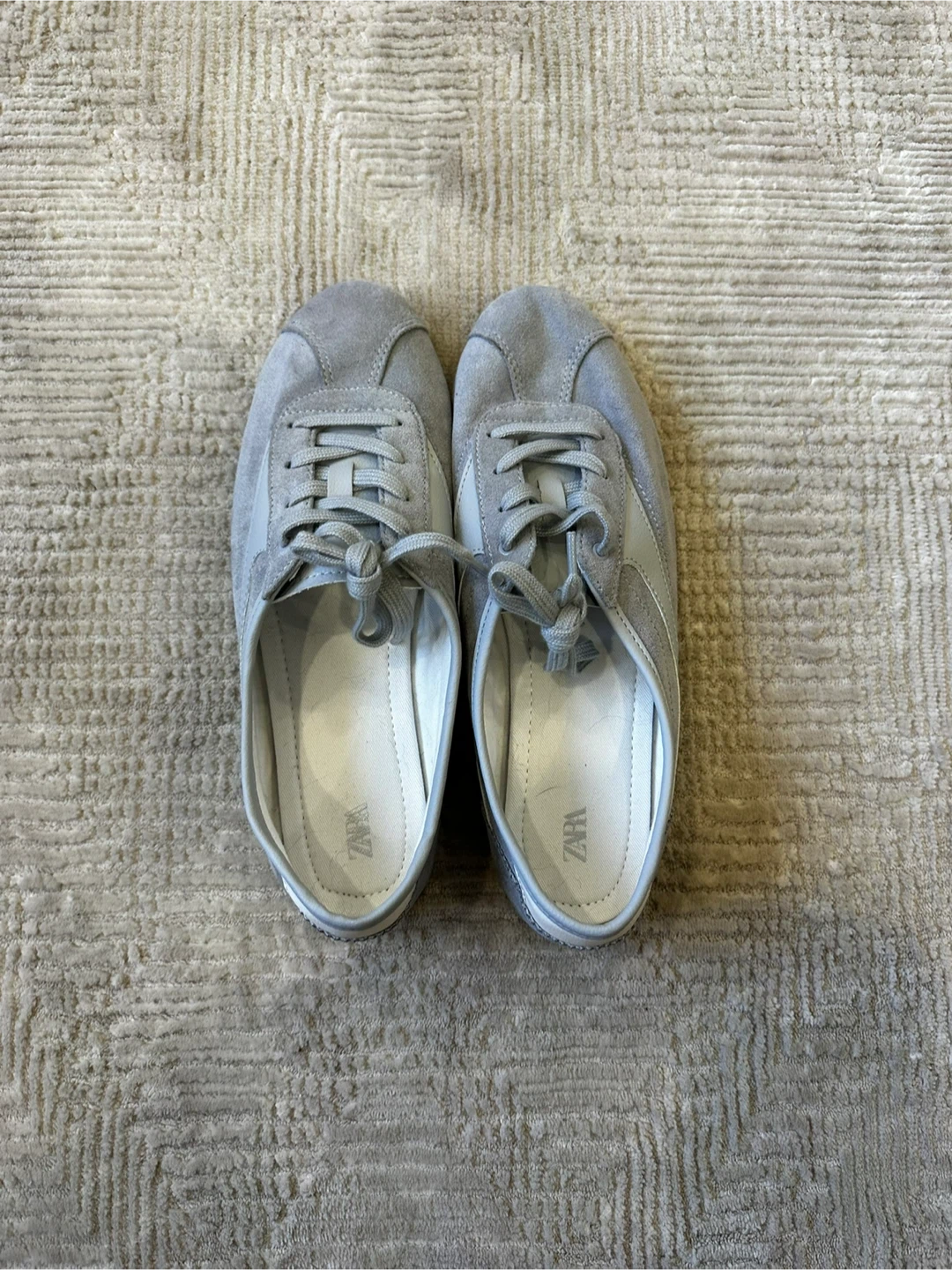 Zara Women's Baby Blue Sneakers