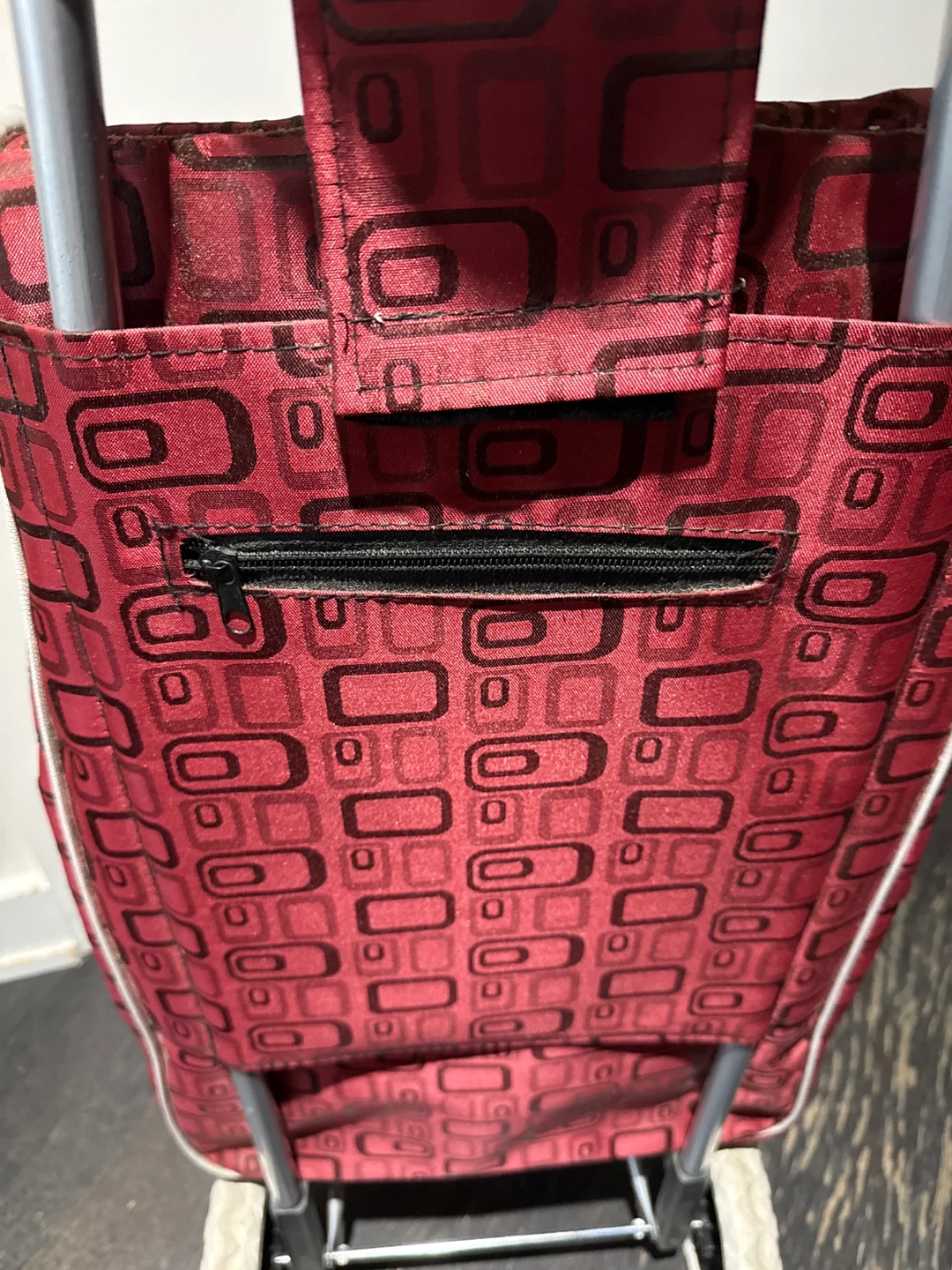 Red Patterned Shopping Cart - photo 3