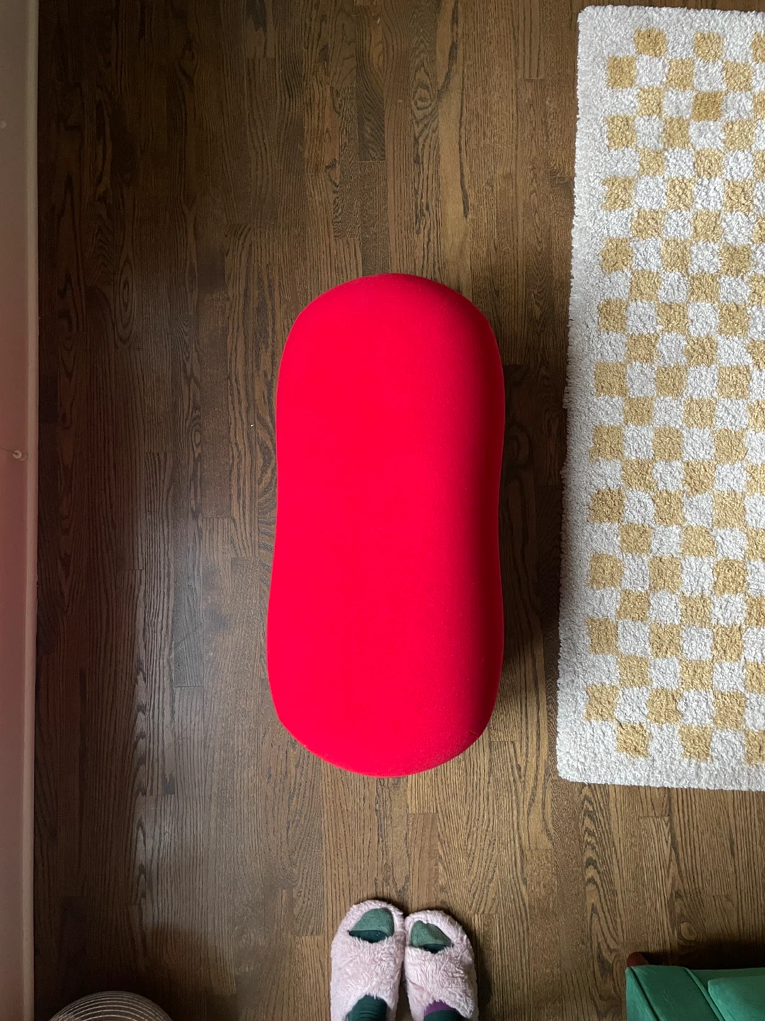 Red ottoman - photo 2