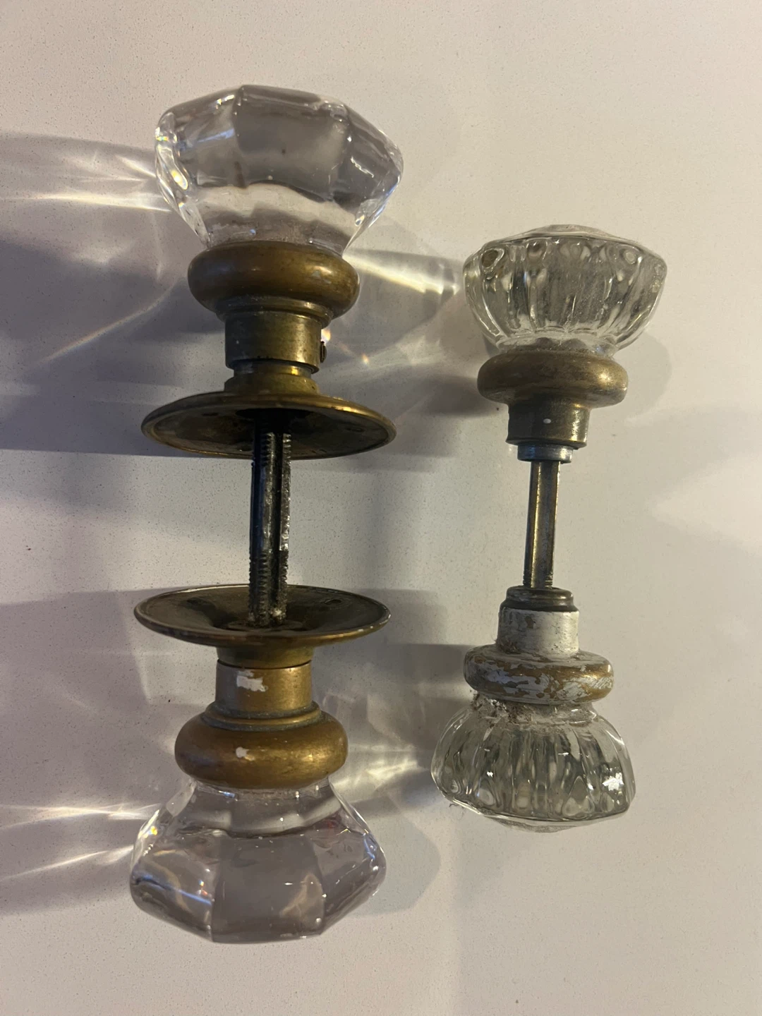 Vintage Glass Door Knobs - Set of 2 - photo 3