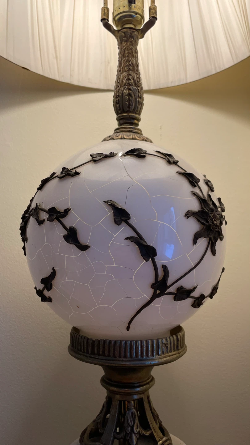 Vintage Floral Accent Table Lamp - photo 4