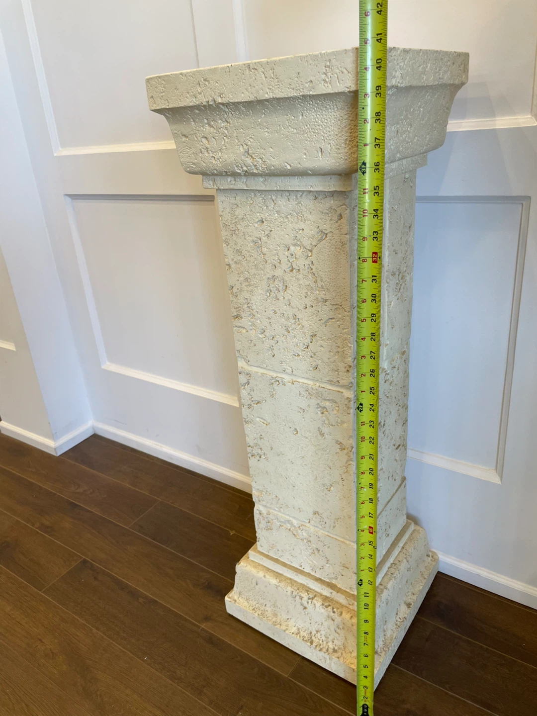 Stone Pedestal Plant Stand - photo 2