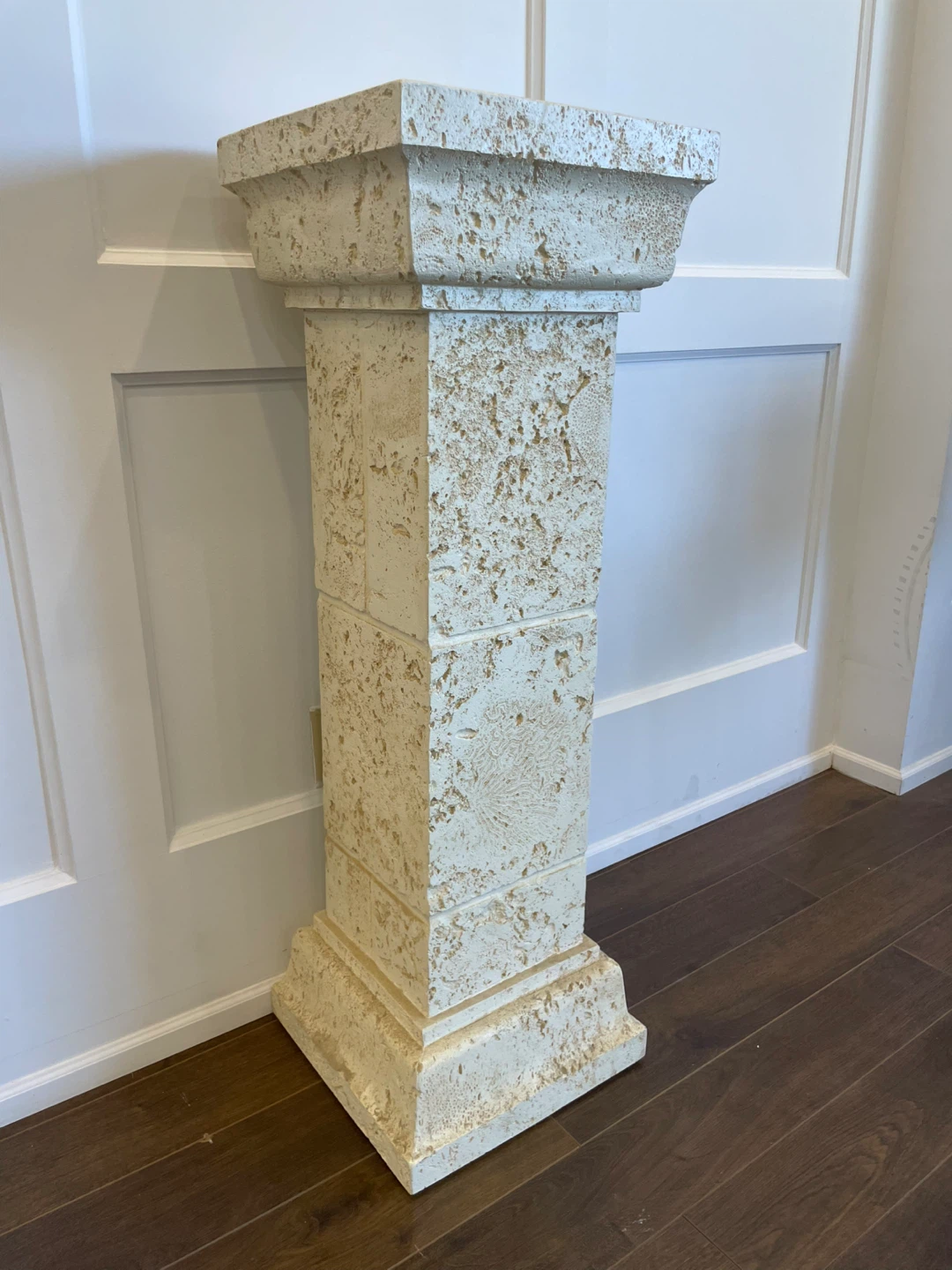 Stone Pedestal Plant Stand