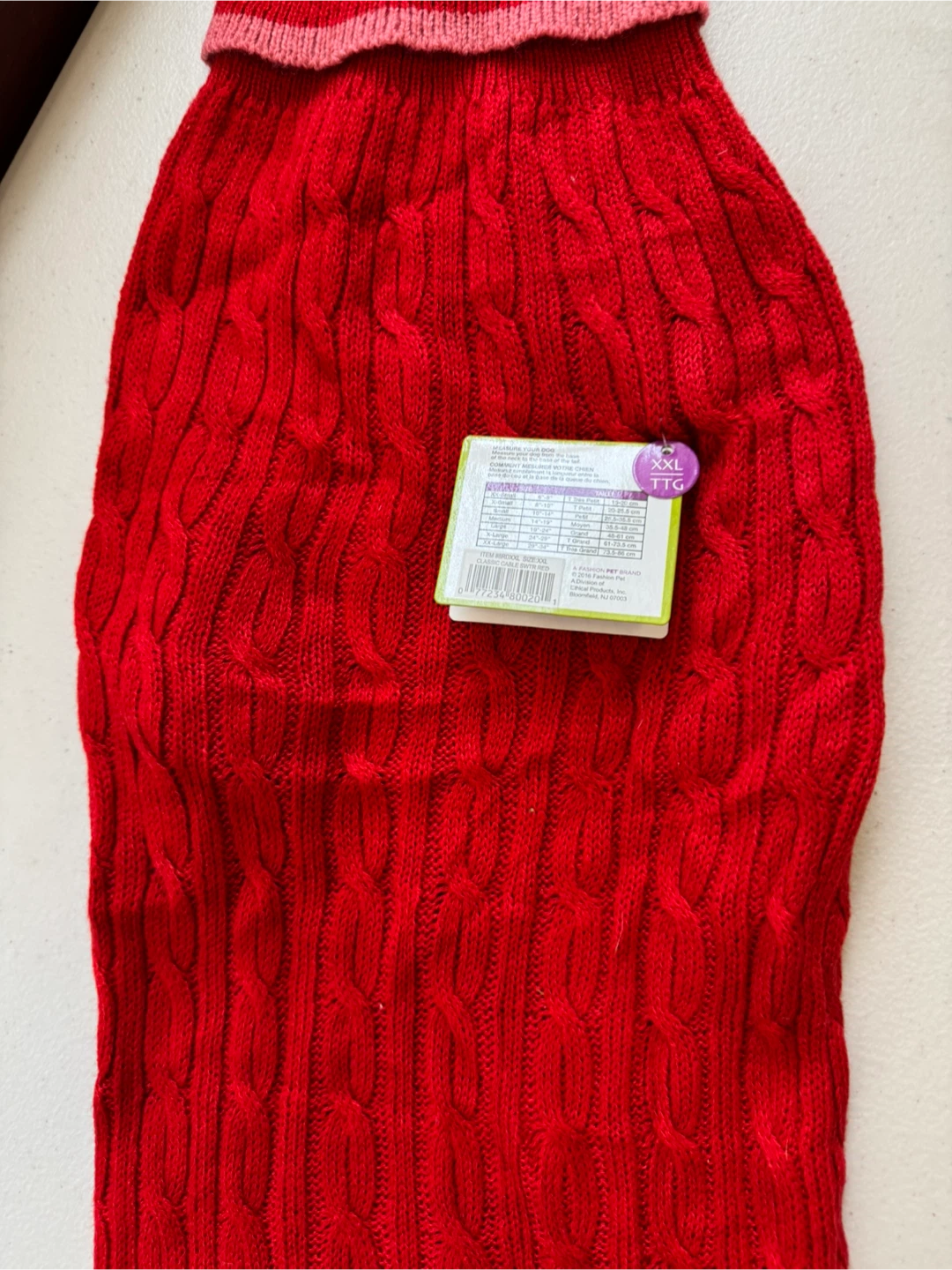 Lookin' Good! Red XXL Dog Sweater - New - photo 3