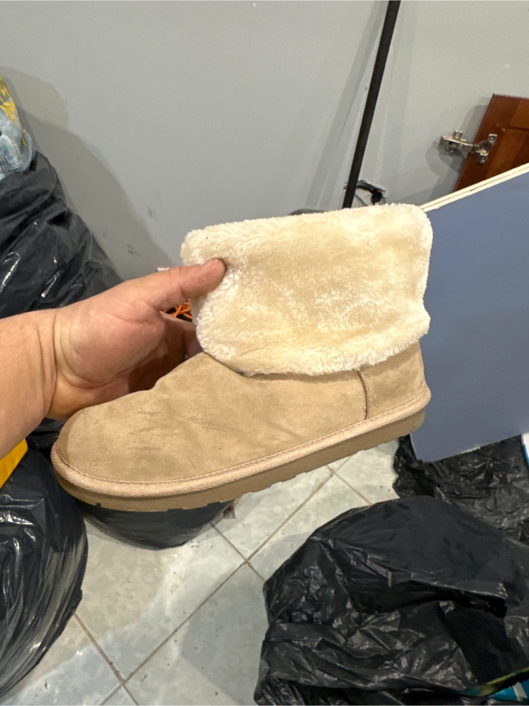 UGG Beige Suede Boots