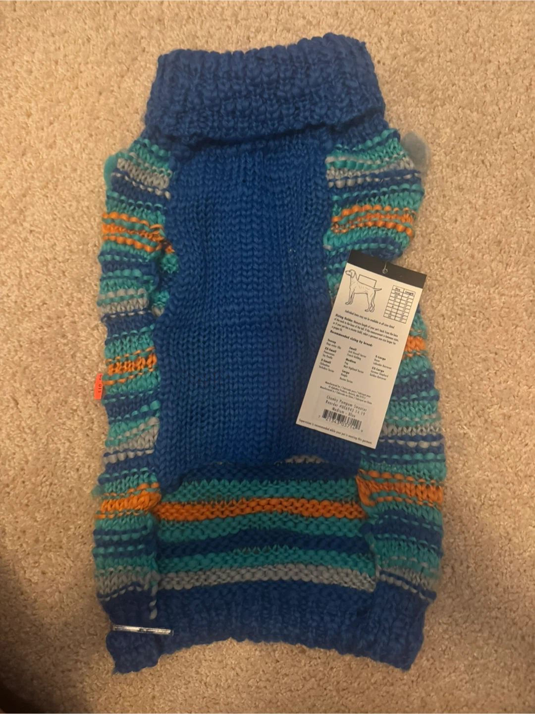 Zack & Zoey Elements Dog Sweater, Size S - photo 2