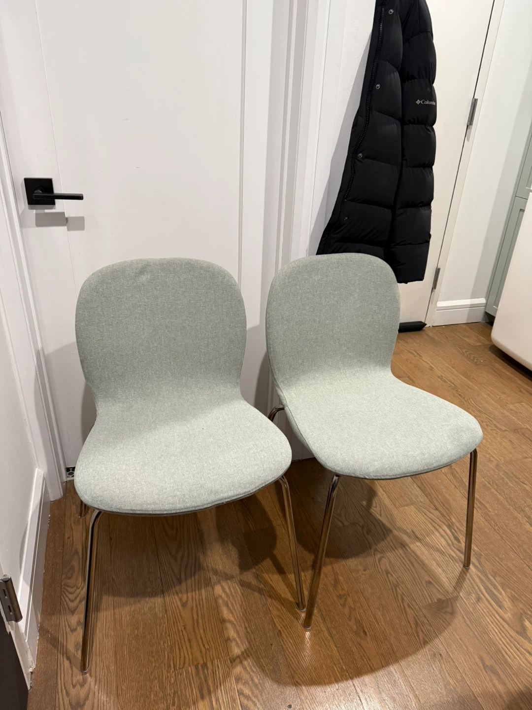 IKEA KARLPETTER Gray/Green Modern Dining Chairs - photo 4