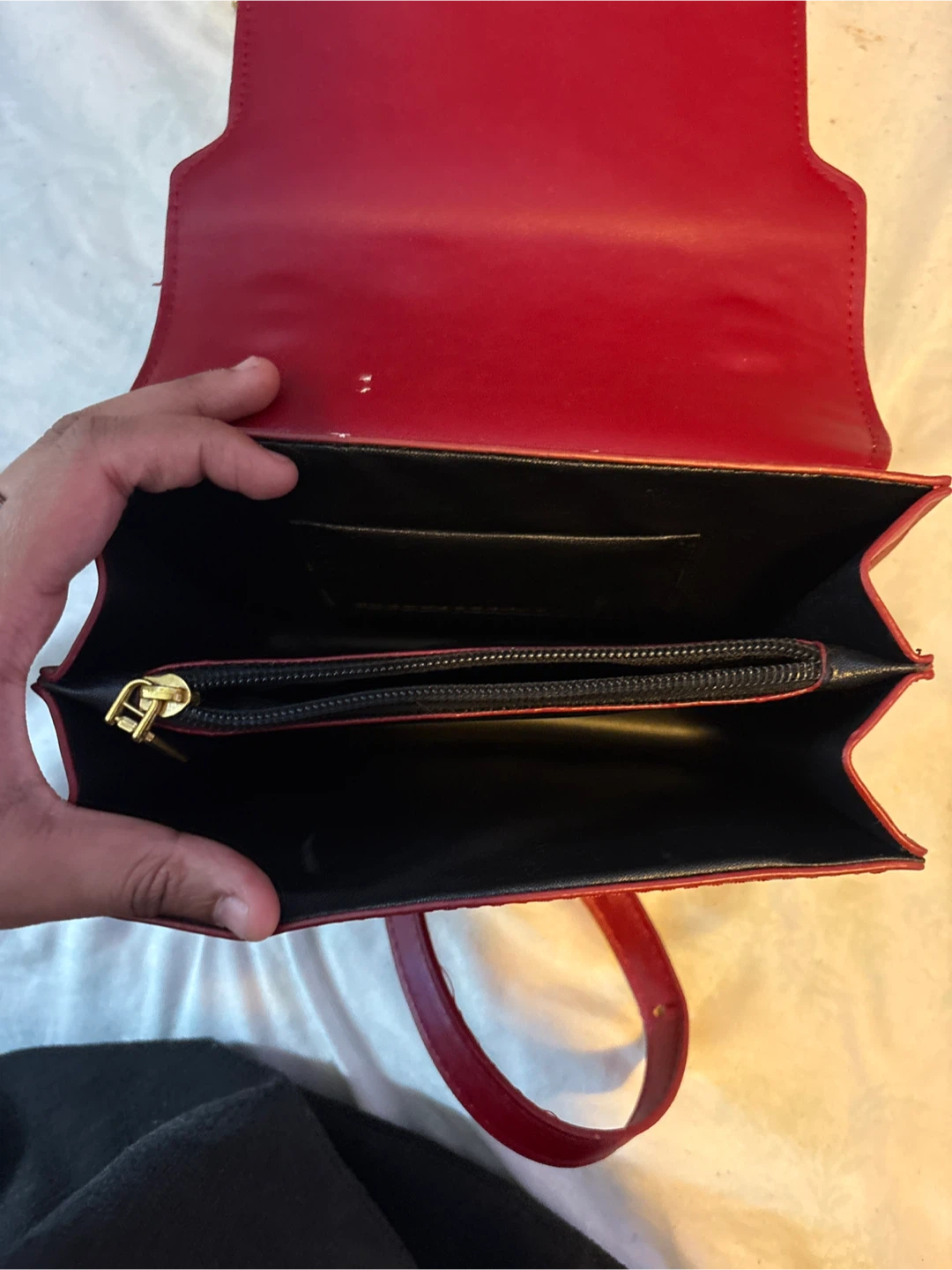 Red mini purse for going out - photo 3