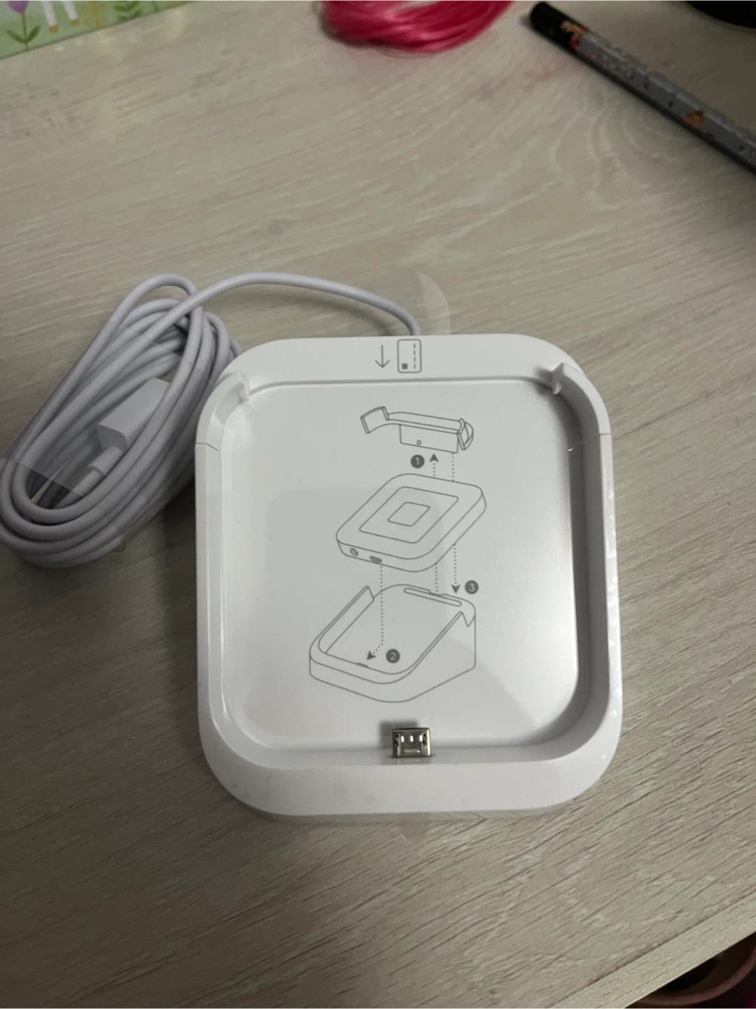 Square Reader Dock with USB Cable - White - photo 2