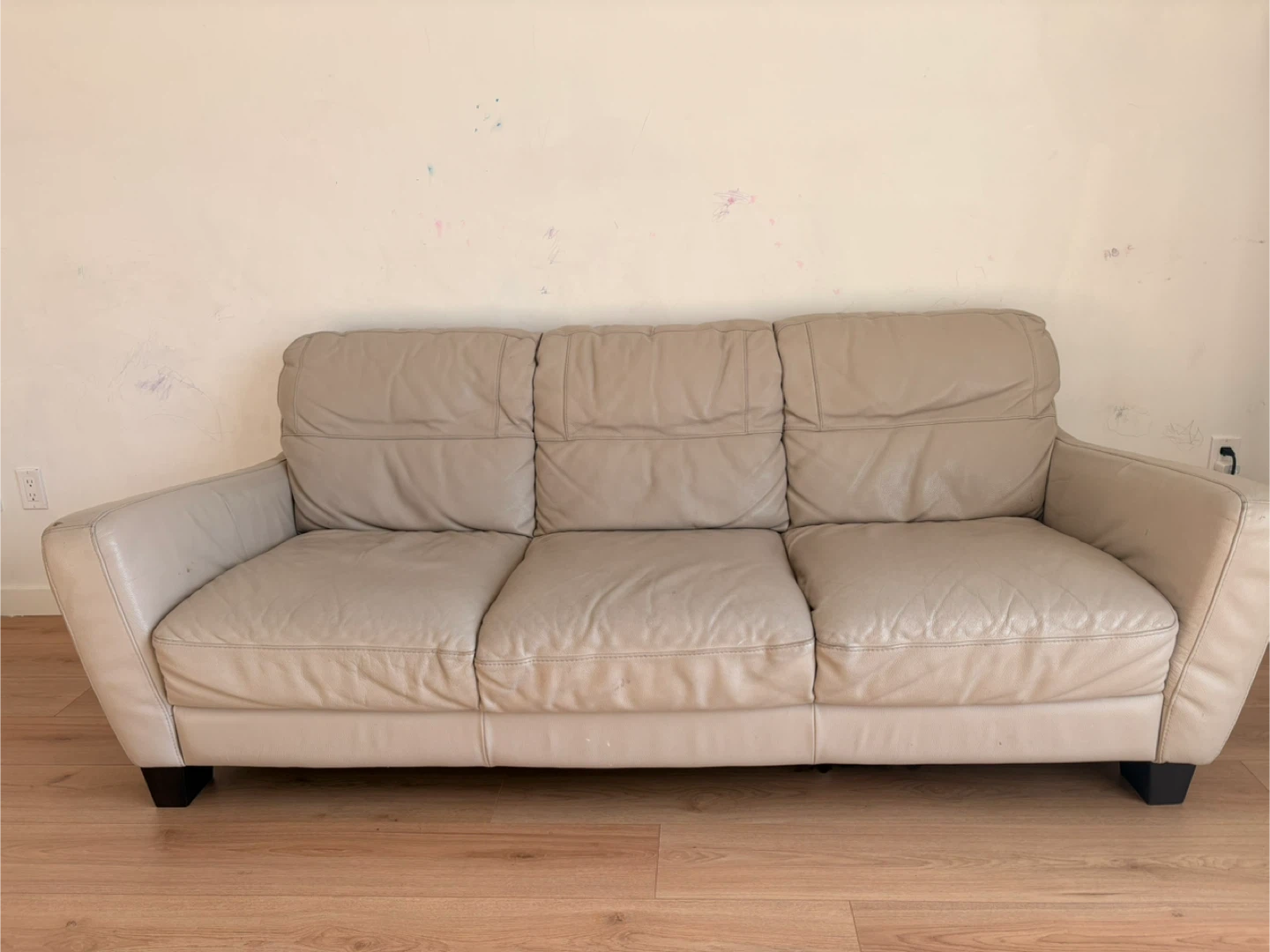 Beige 3-Seater Sofa - photo 3