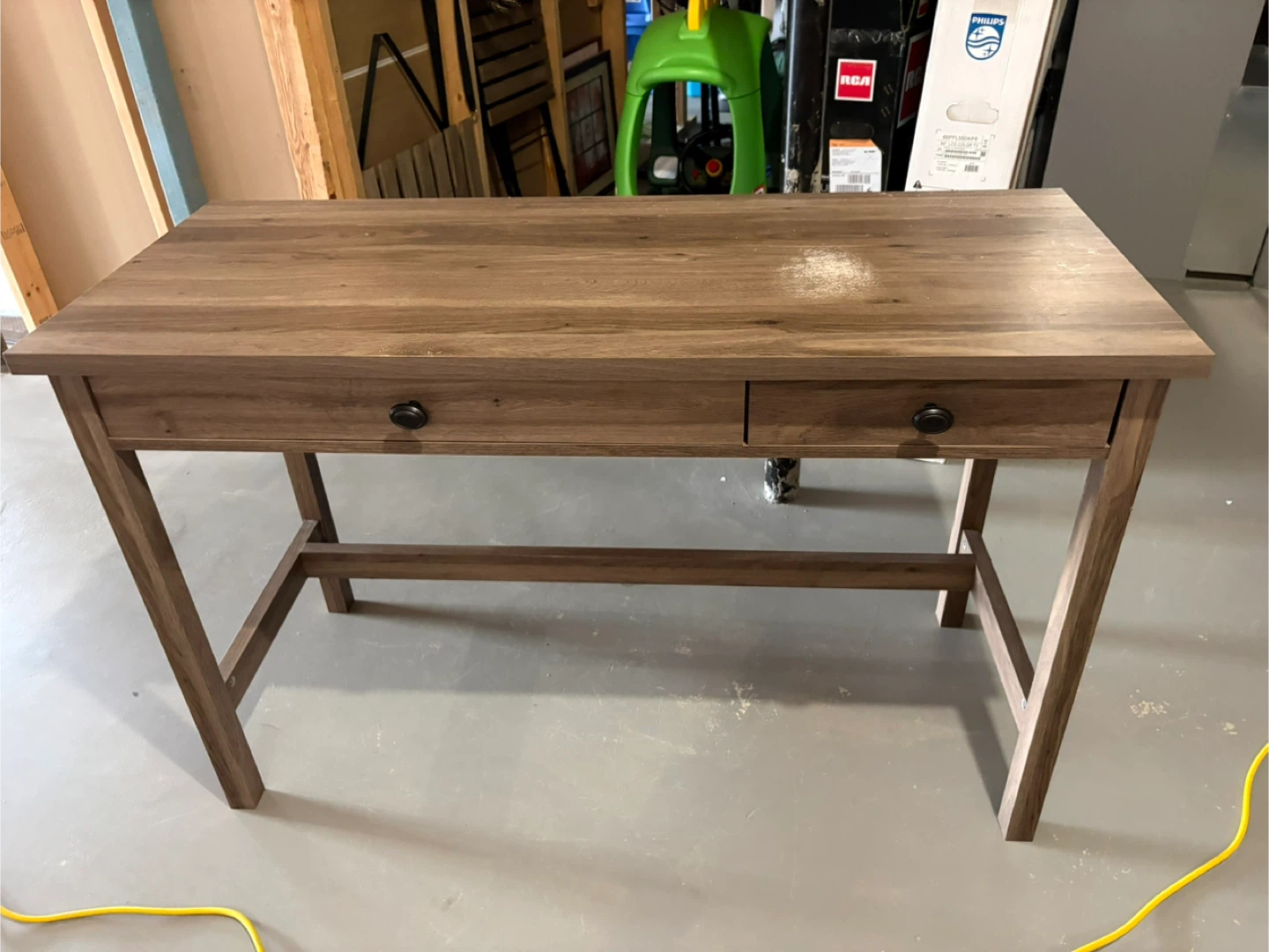 Wood Desk with Drawers - photo 3