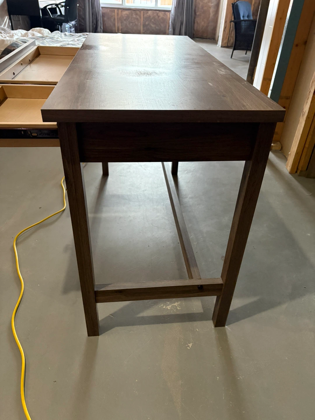 Wood Desk with Drawers - photo 4