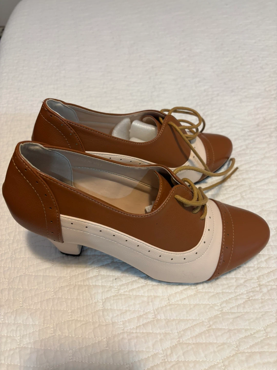 Chelsea Crew London Brown & Cream Oxfords - photo 3