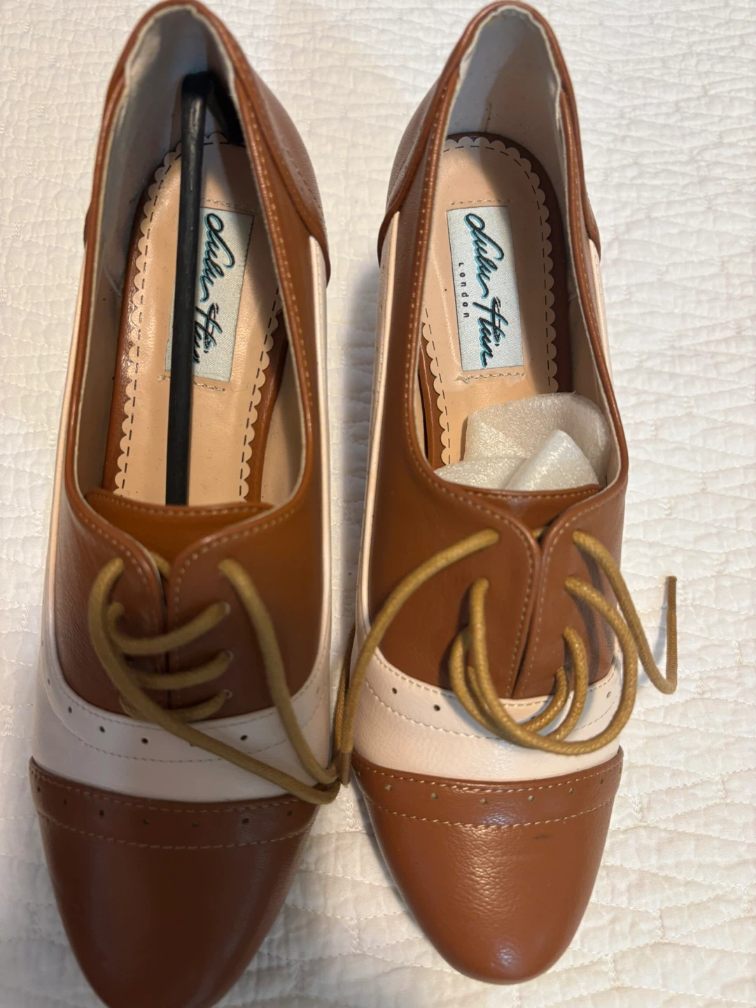 Chelsea Crew London Brown & Cream Oxfords