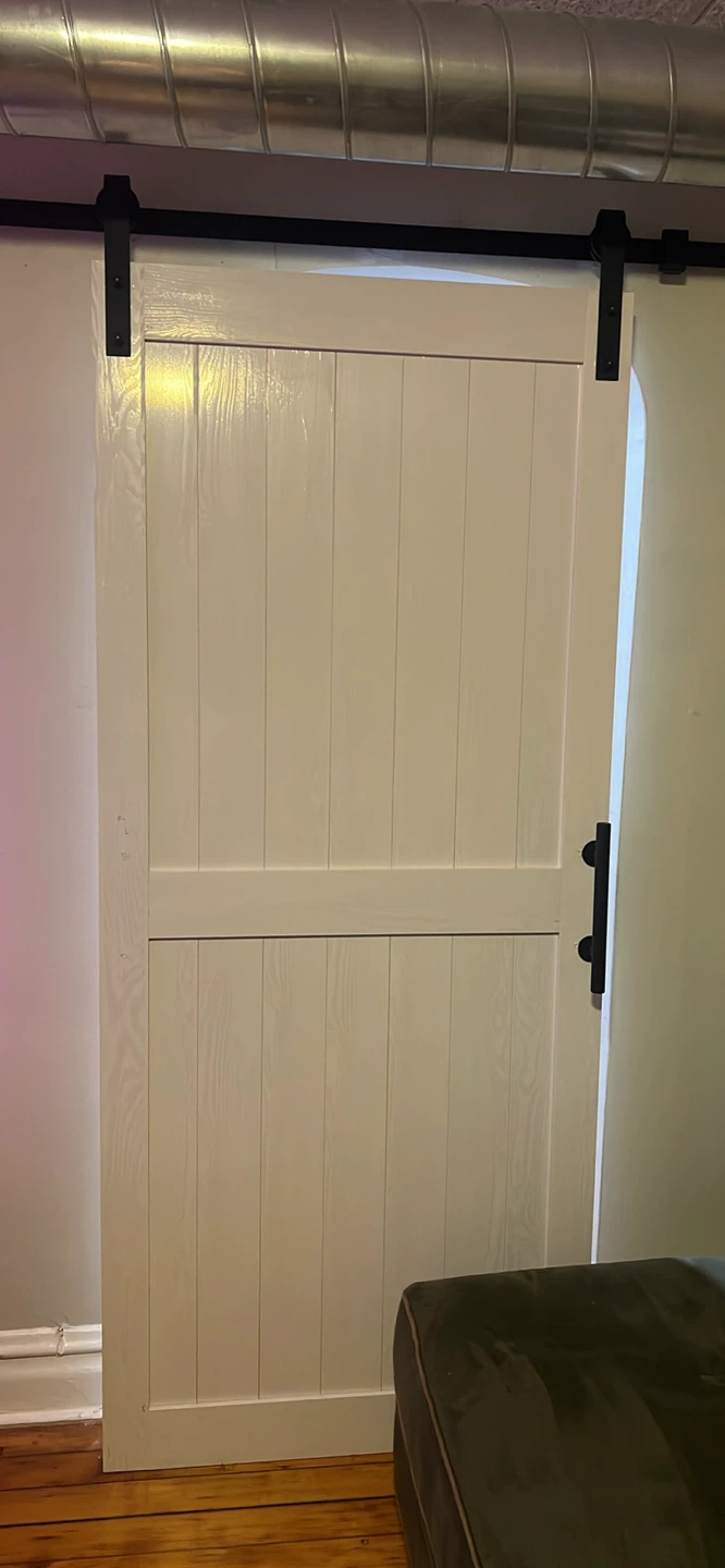 36in White Barn Door