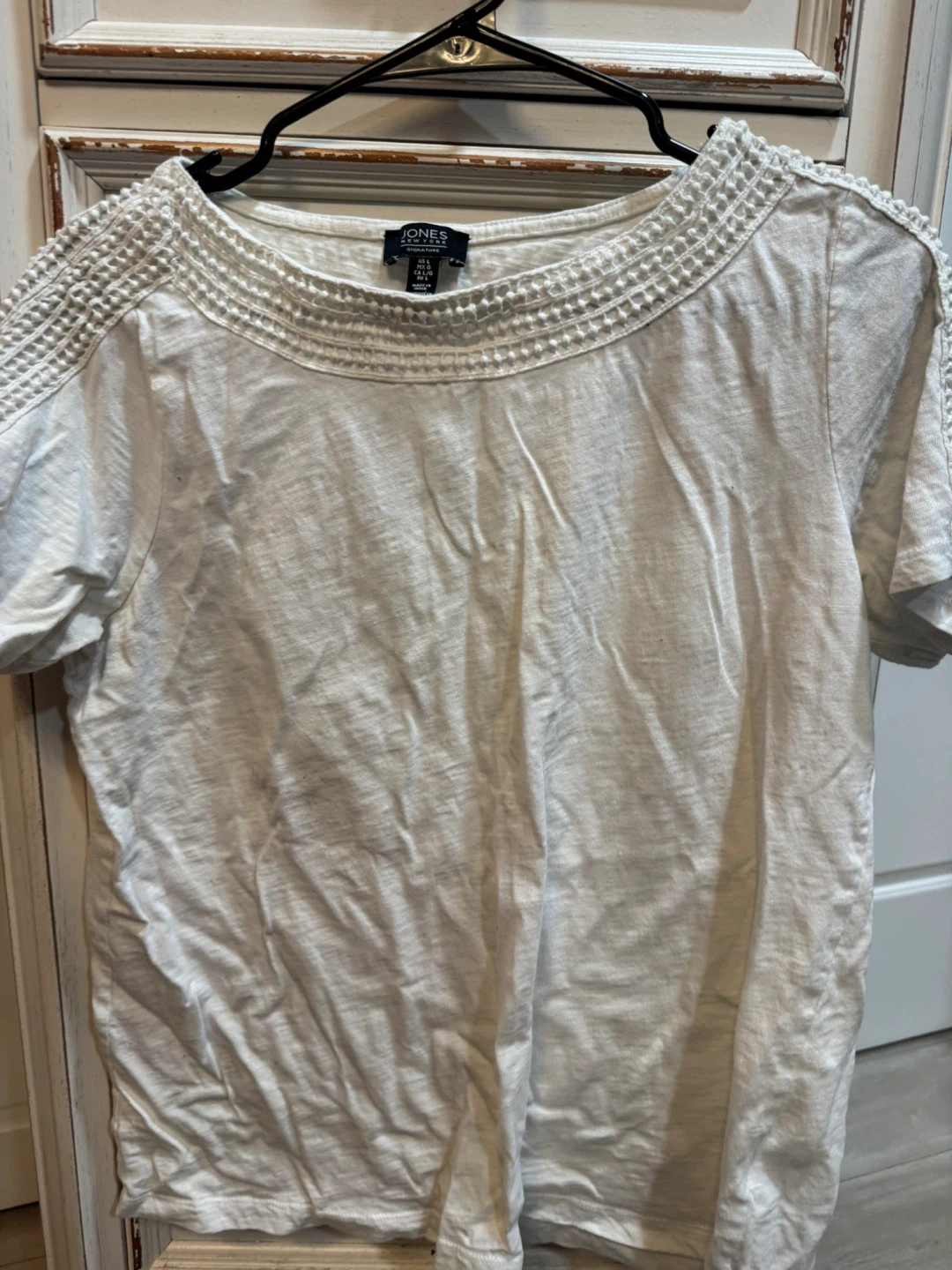 Jones New York Signature White Top - L - photo 2
