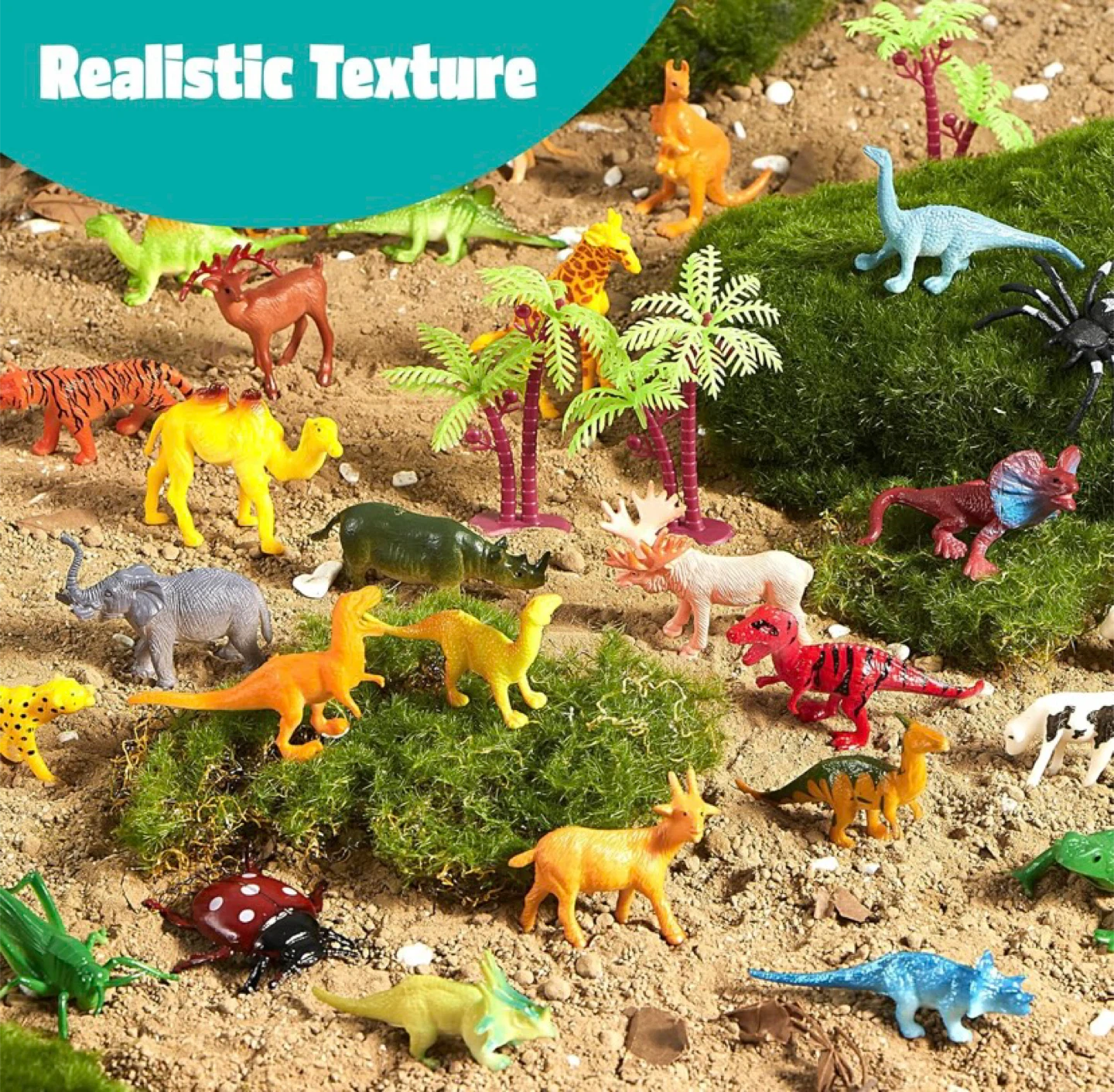 New Play Animal Figures Dinosaur, Zoo, Farm,Insect, Sea - photo 5