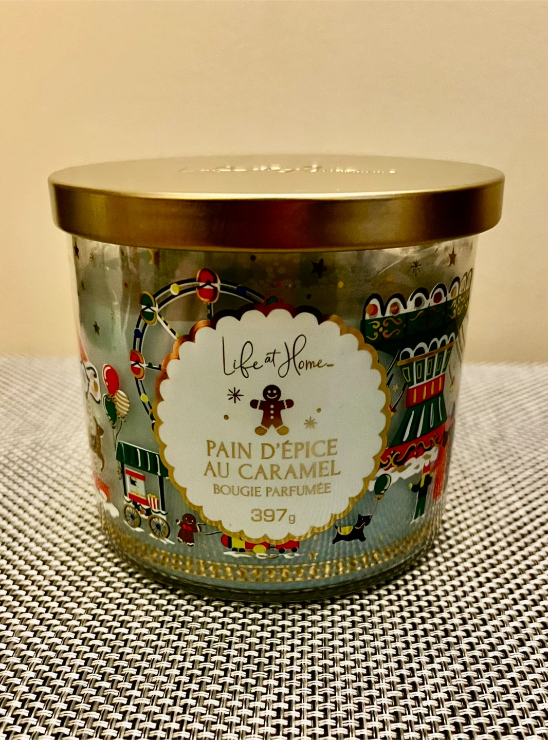 3-Wick Caramel Gingerbread 14 oz. Scented Candle
